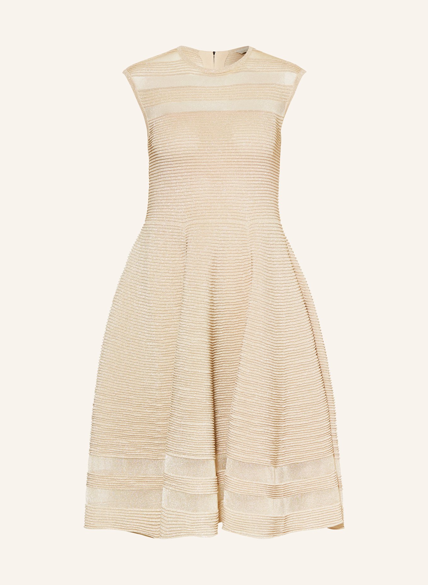 TED BAKER Kleid SAALLI mit Glitzergarn: BEIGE