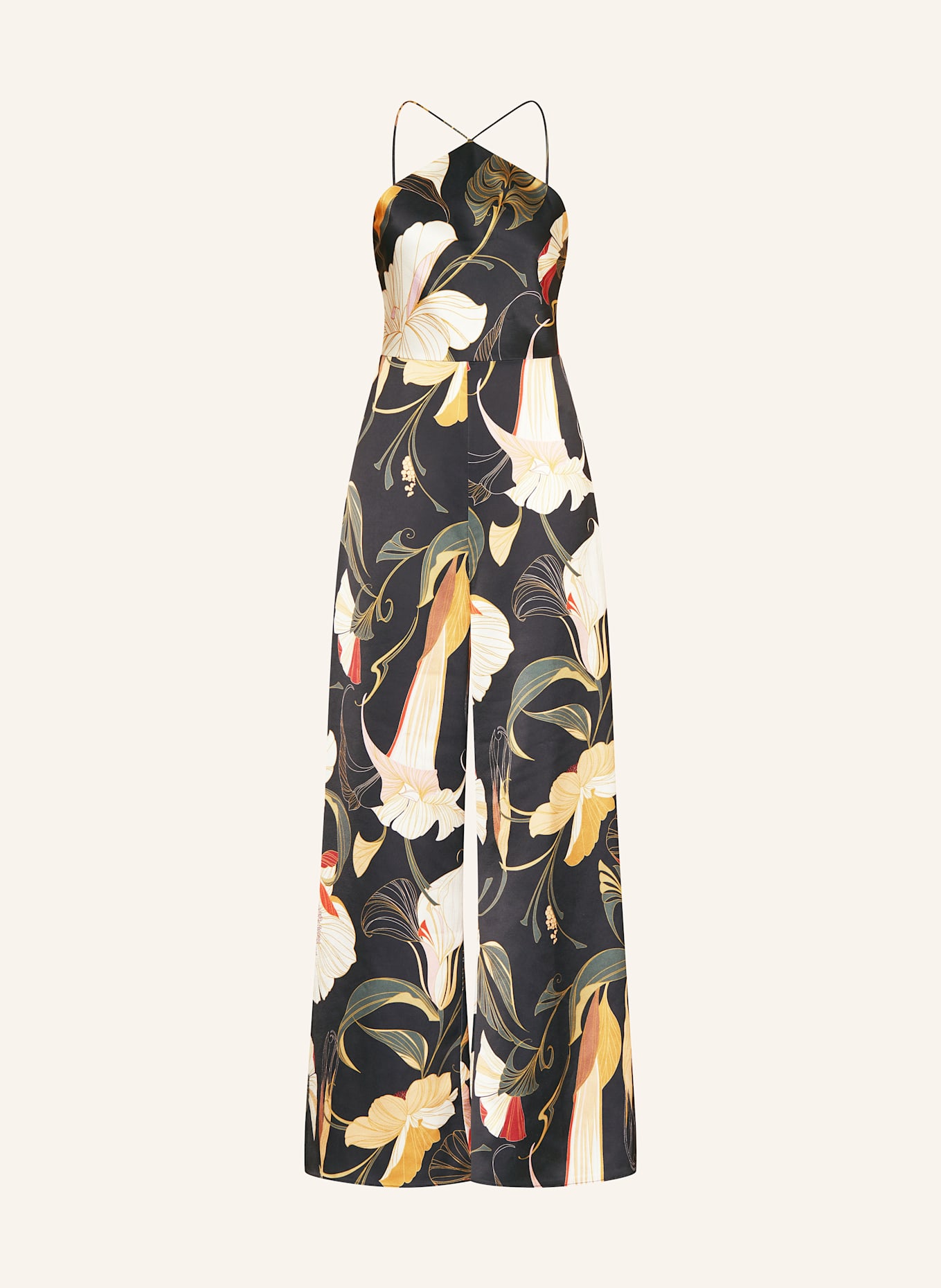 TED BAKER Jumpsuit VEHRA: SCHWARZ / GELB / GRÜN