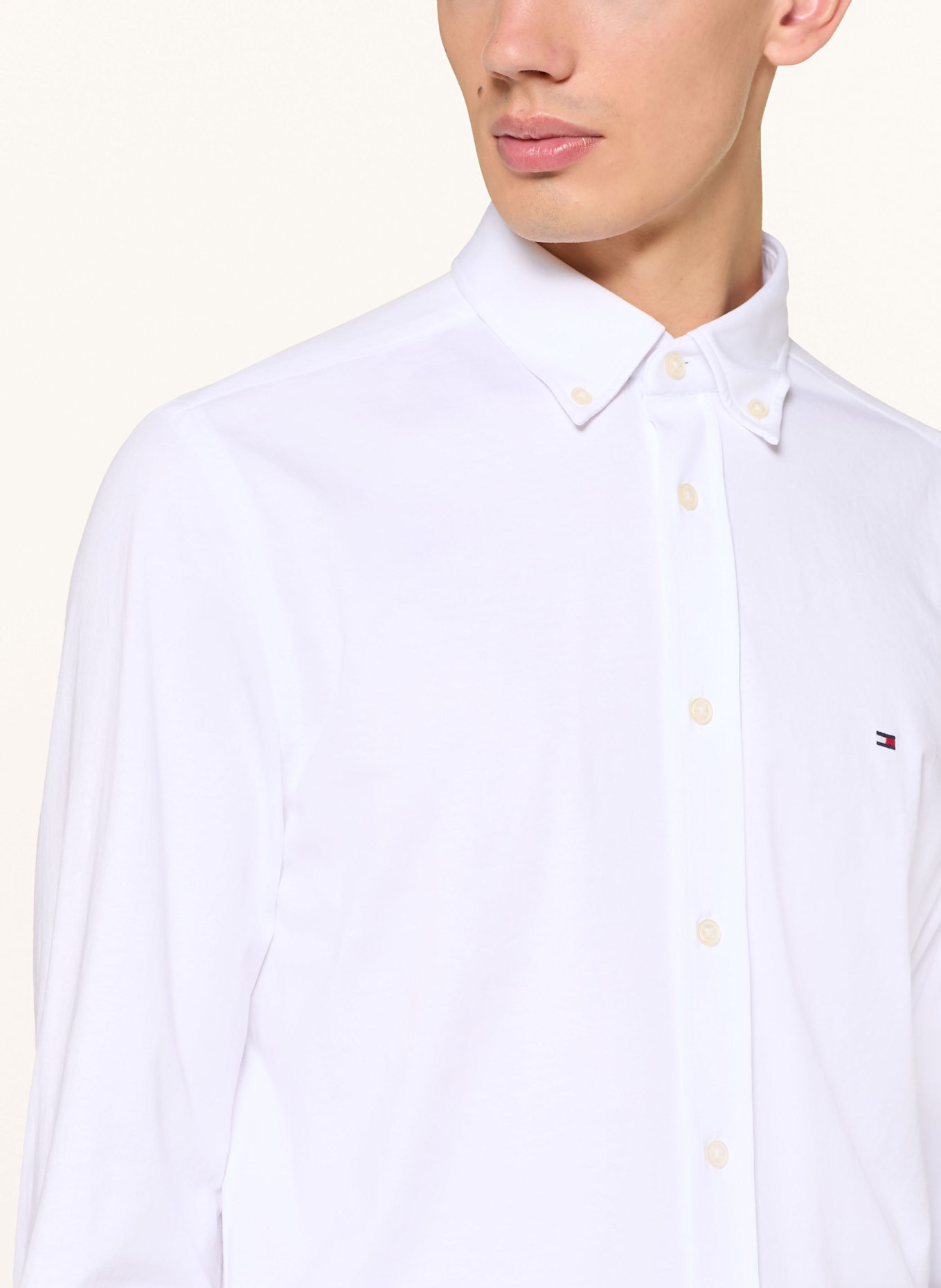 TOMMY HILFIGER Hemd Performance Fit: WEISS