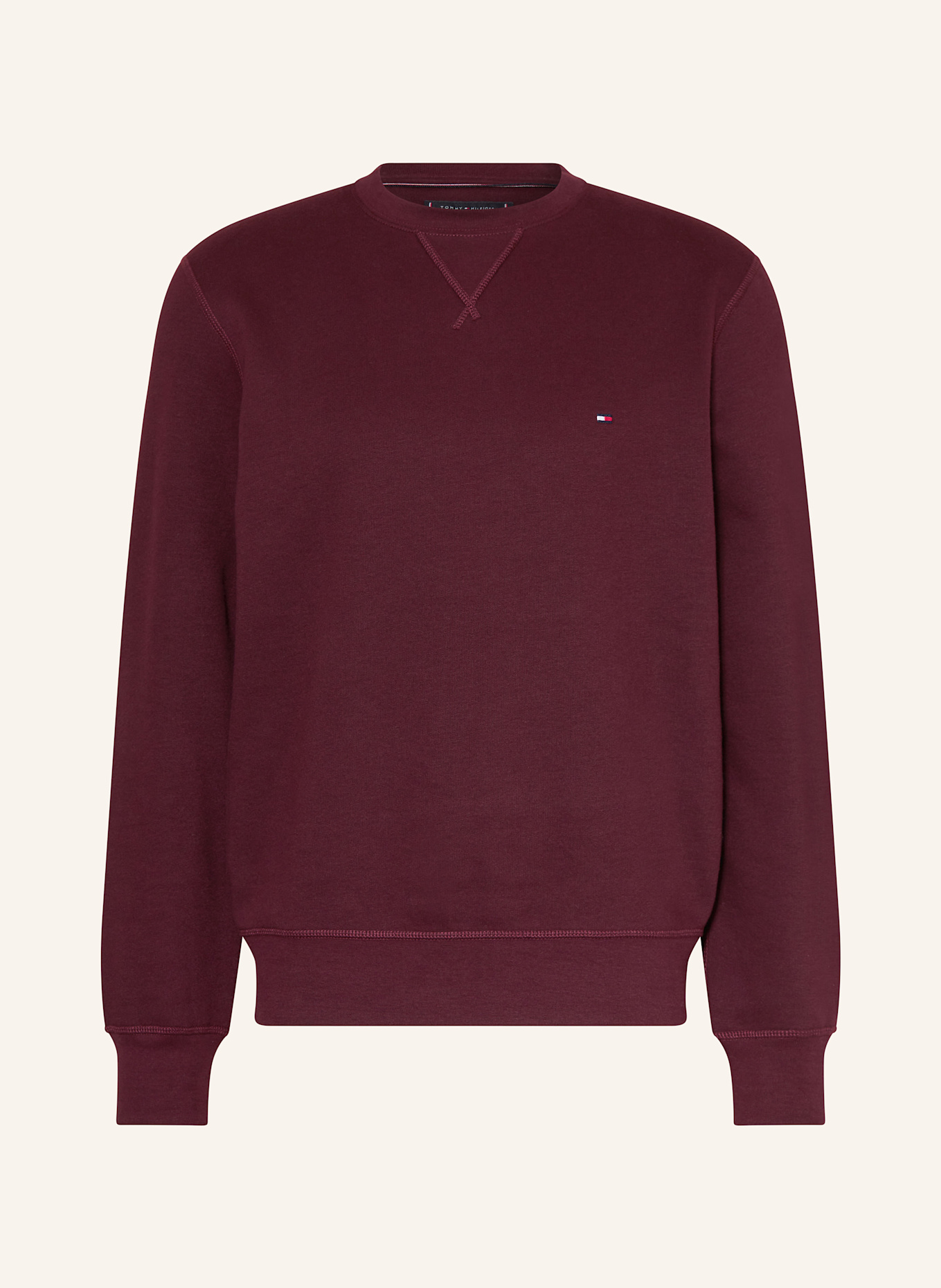 TOMMY HILFIGER Sweatshirt: DUNKELROT