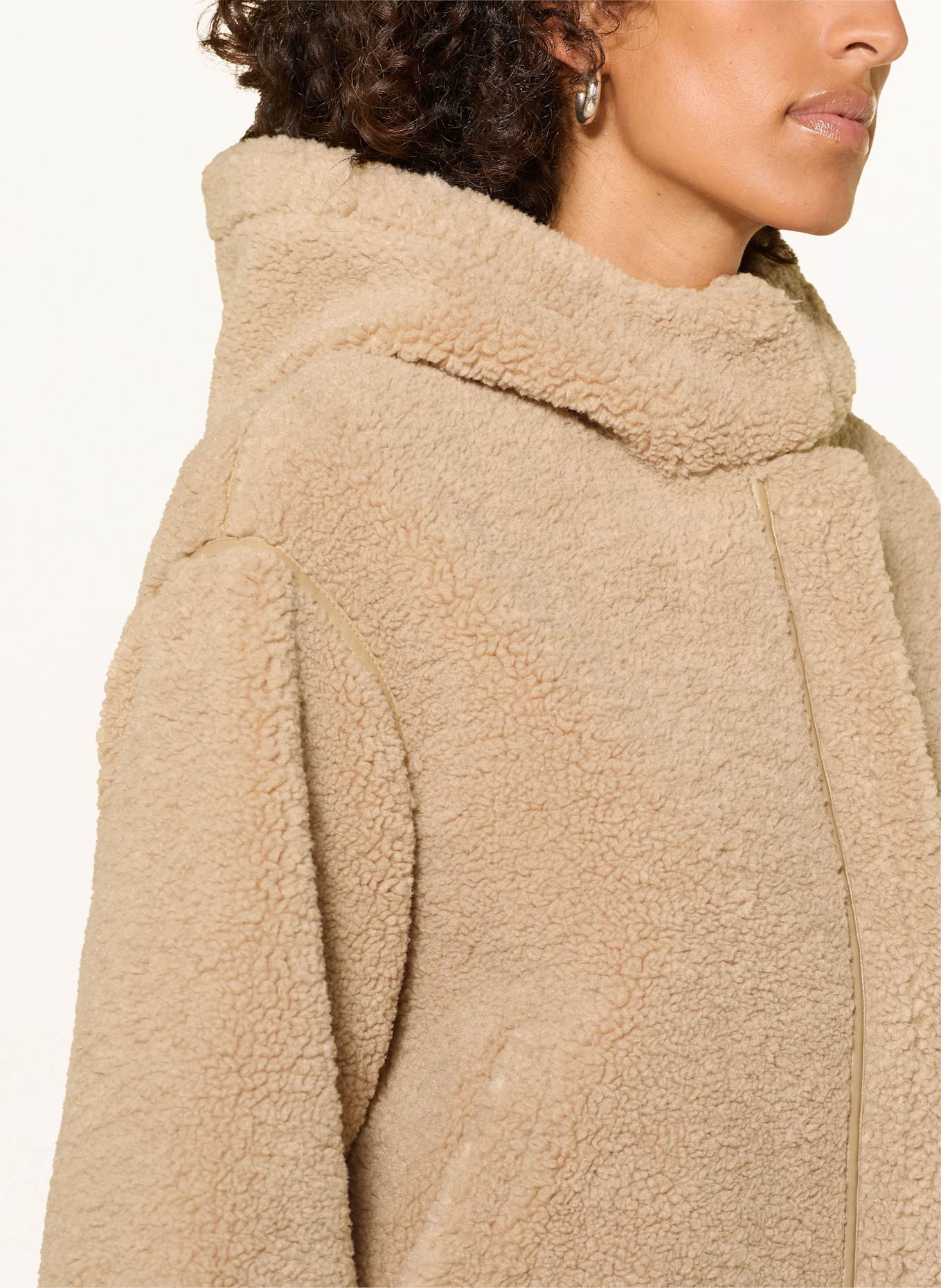 RINO & PELLE Teddyfell-Jacke: HELLBRAUN