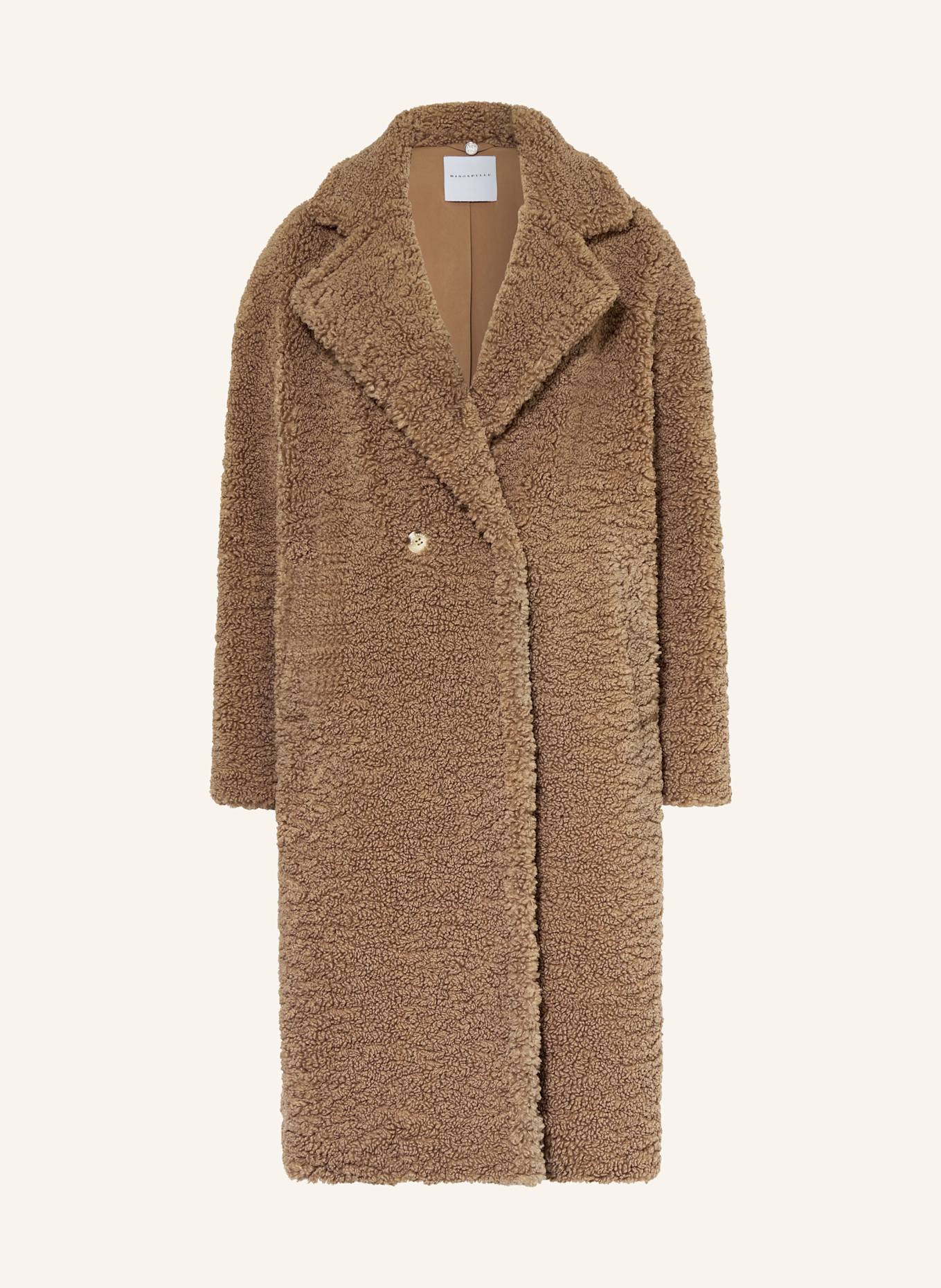 RINO & PELLE Teddyfell-Mantel: TAUPE