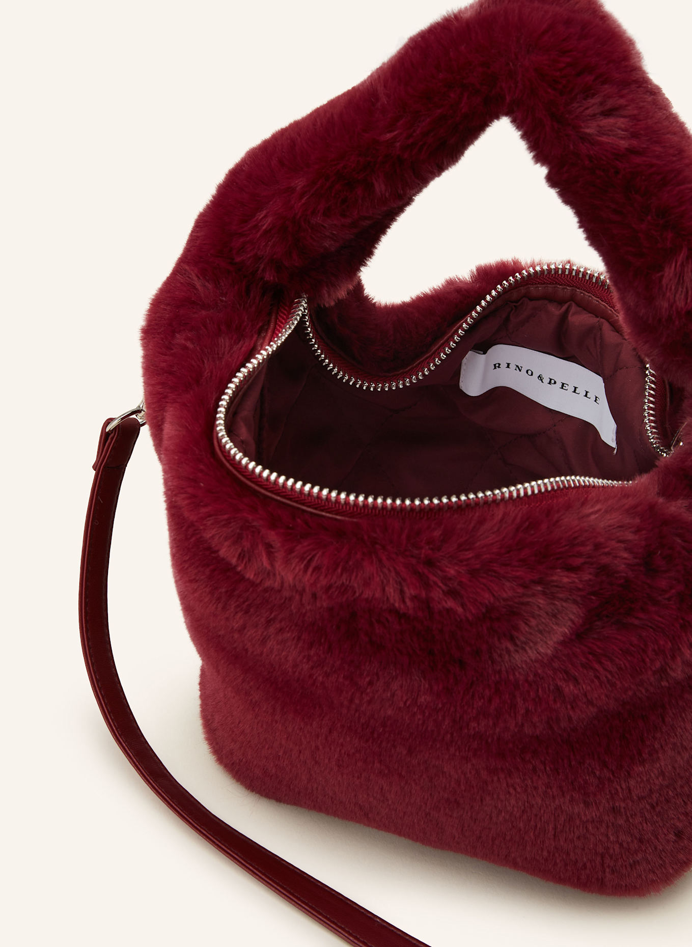 RINO & PELLE Torba worek CHERYL XS: CIEMNOCZERWONY