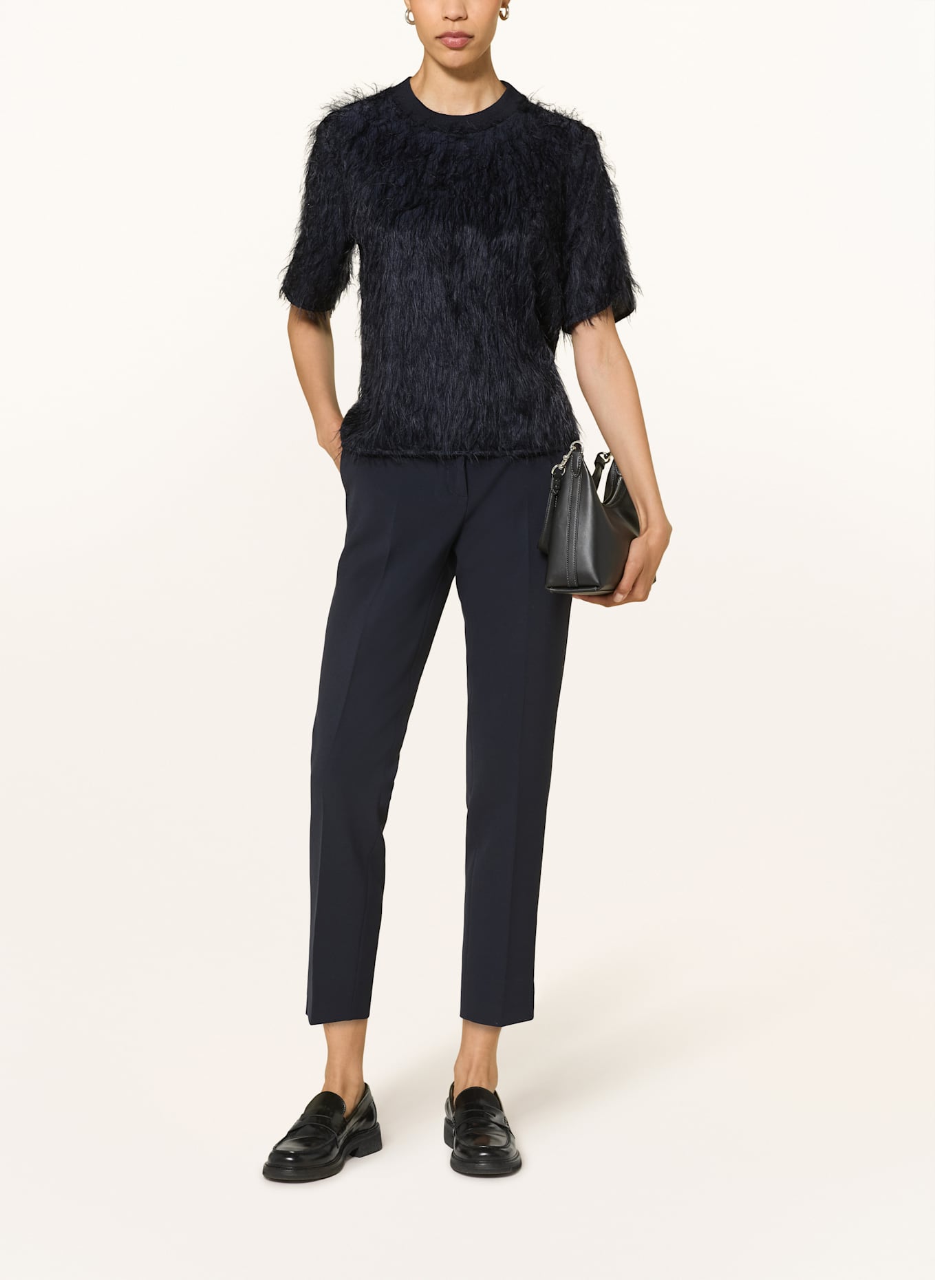 PESERICO Blusenshirt: DUNKELBLAU