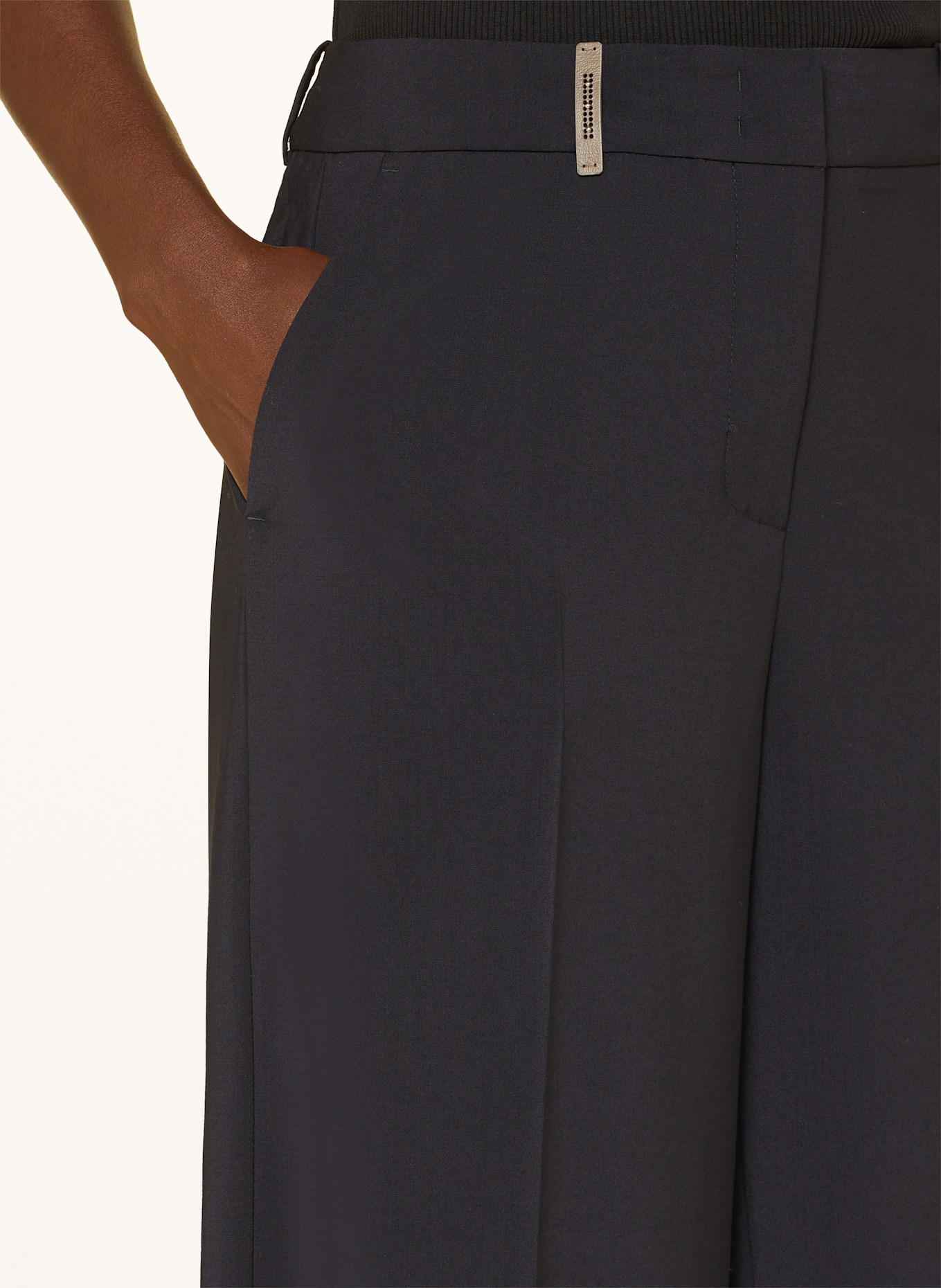 PESERICO Marlenehose: DUNKELBLAU