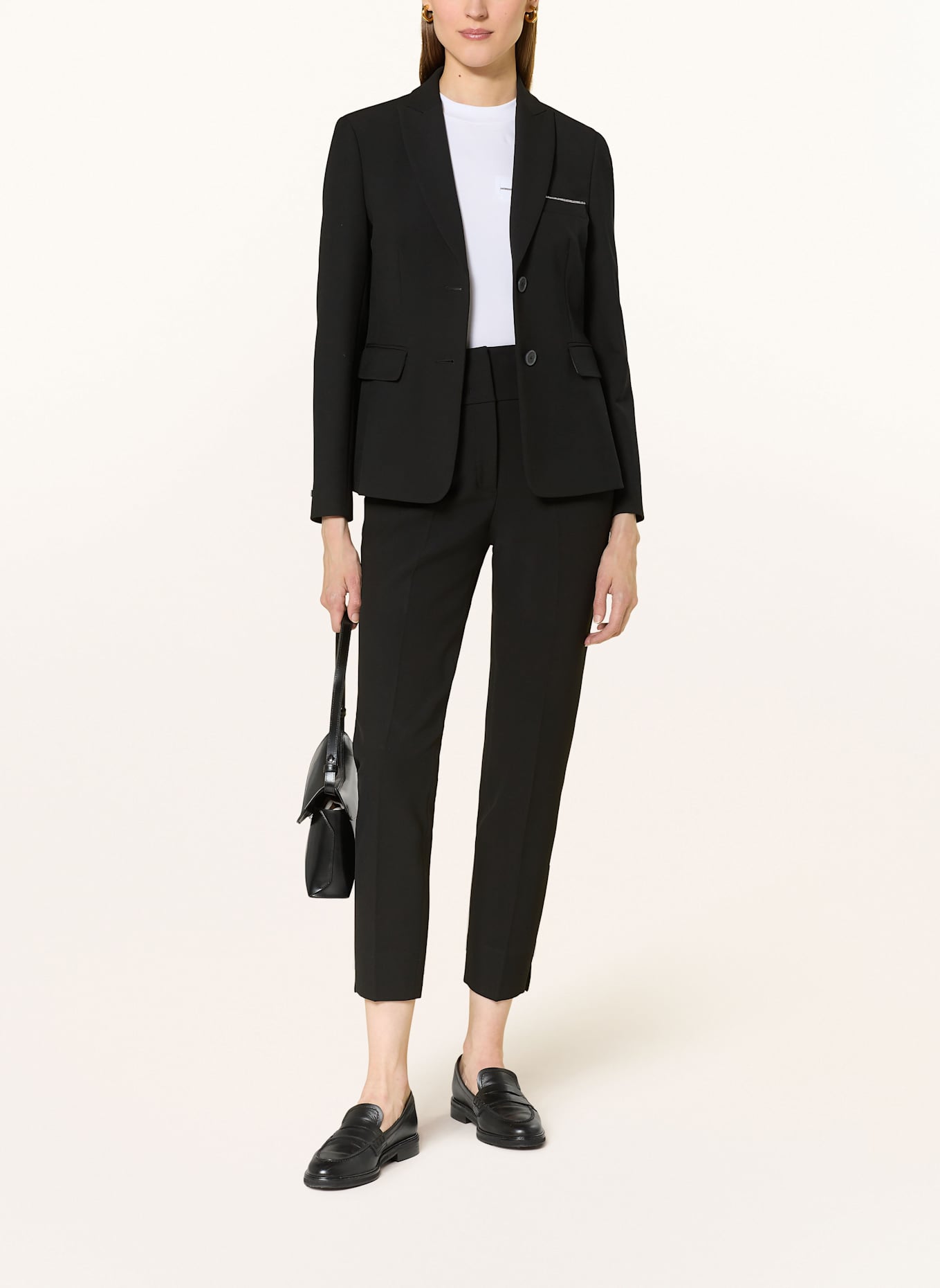 PESERICO 7/8 pants: BLACK