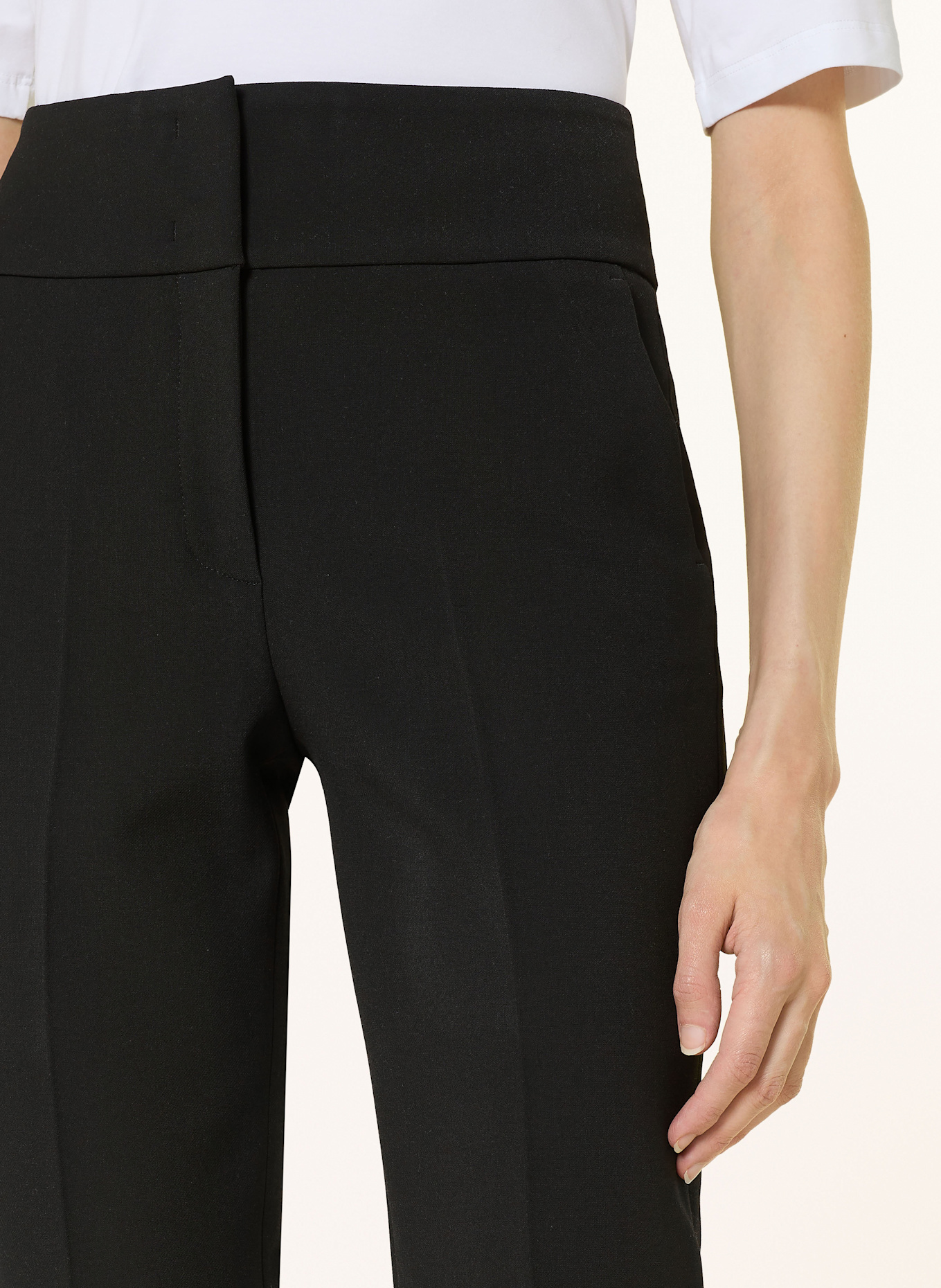 PESERICO 7/8 pants: BLACK
