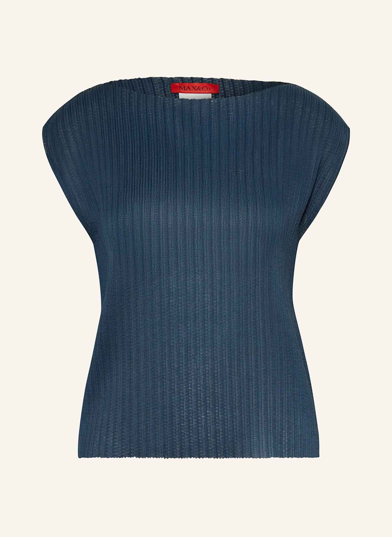 MAX & Co. Plisseetop LESLIE: DUNKELBLAU