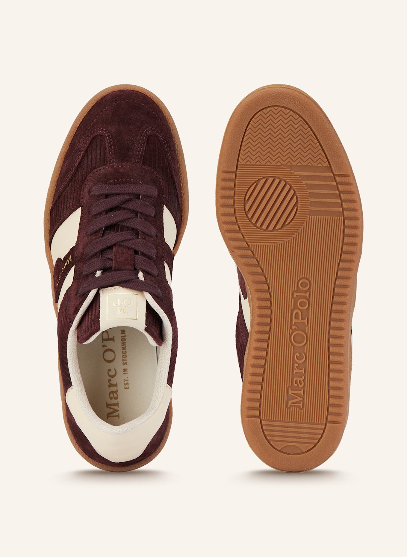 Marc O'Polo Sneaker: DUNKELROT/ CREME