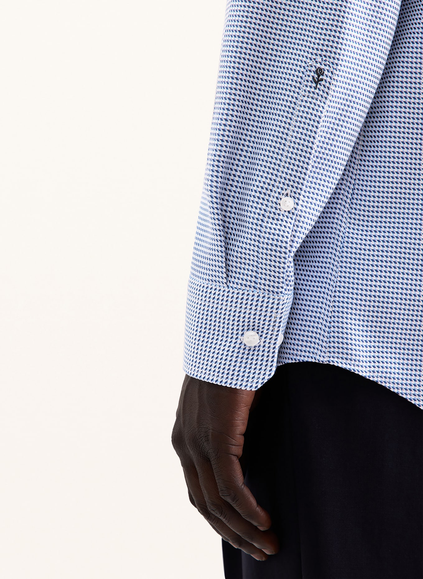 seidensticker Hemd Regular Fit: DUNKELBLAU / HELLBLAU / WEISS