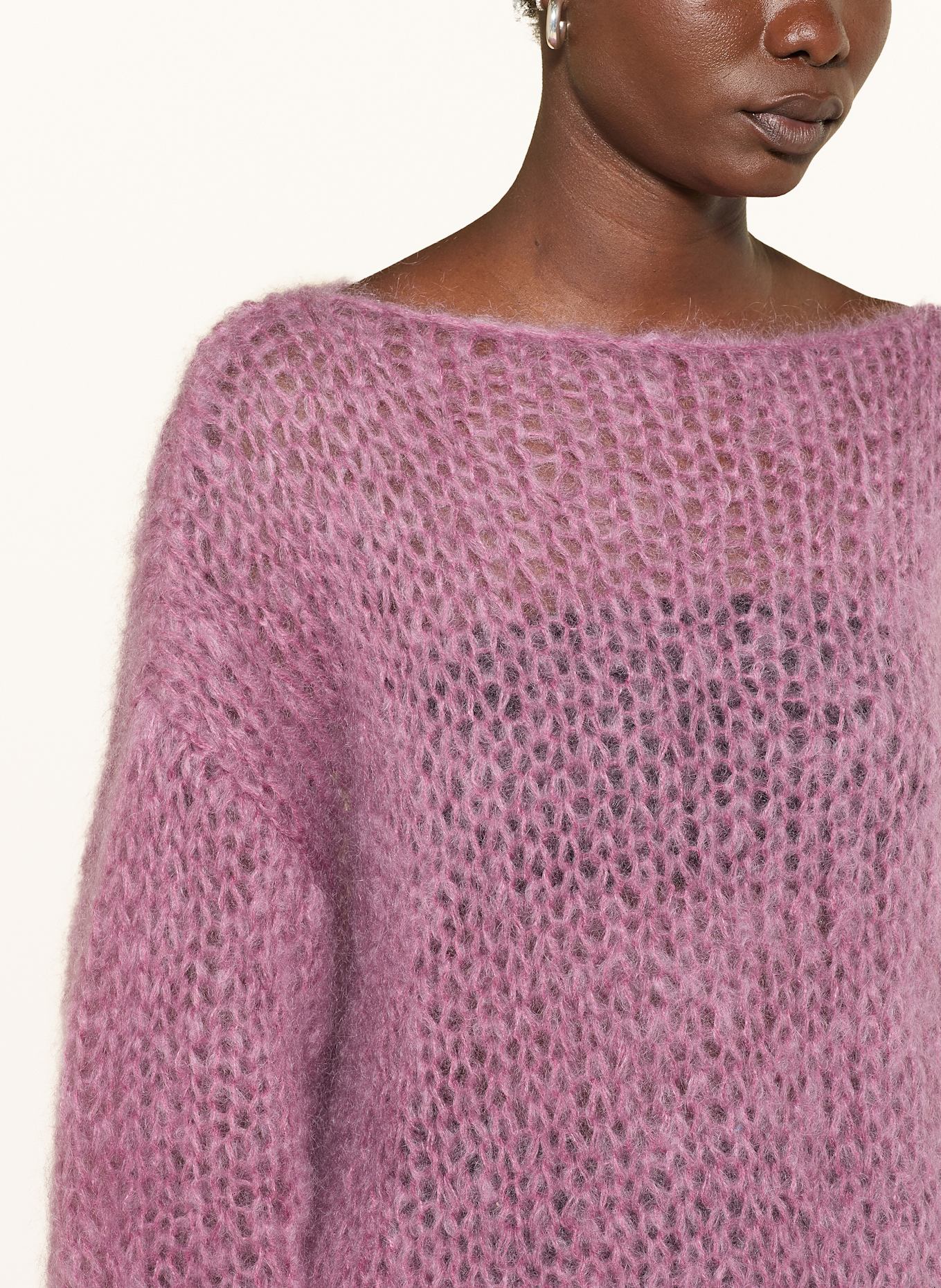 MAIAMI Mohair-Pullover: LILA