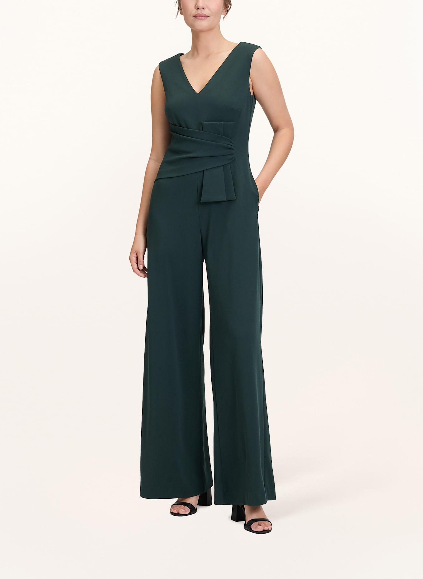 Vera Mont Jersey-Jumpsuit: DUNKELGRÜN