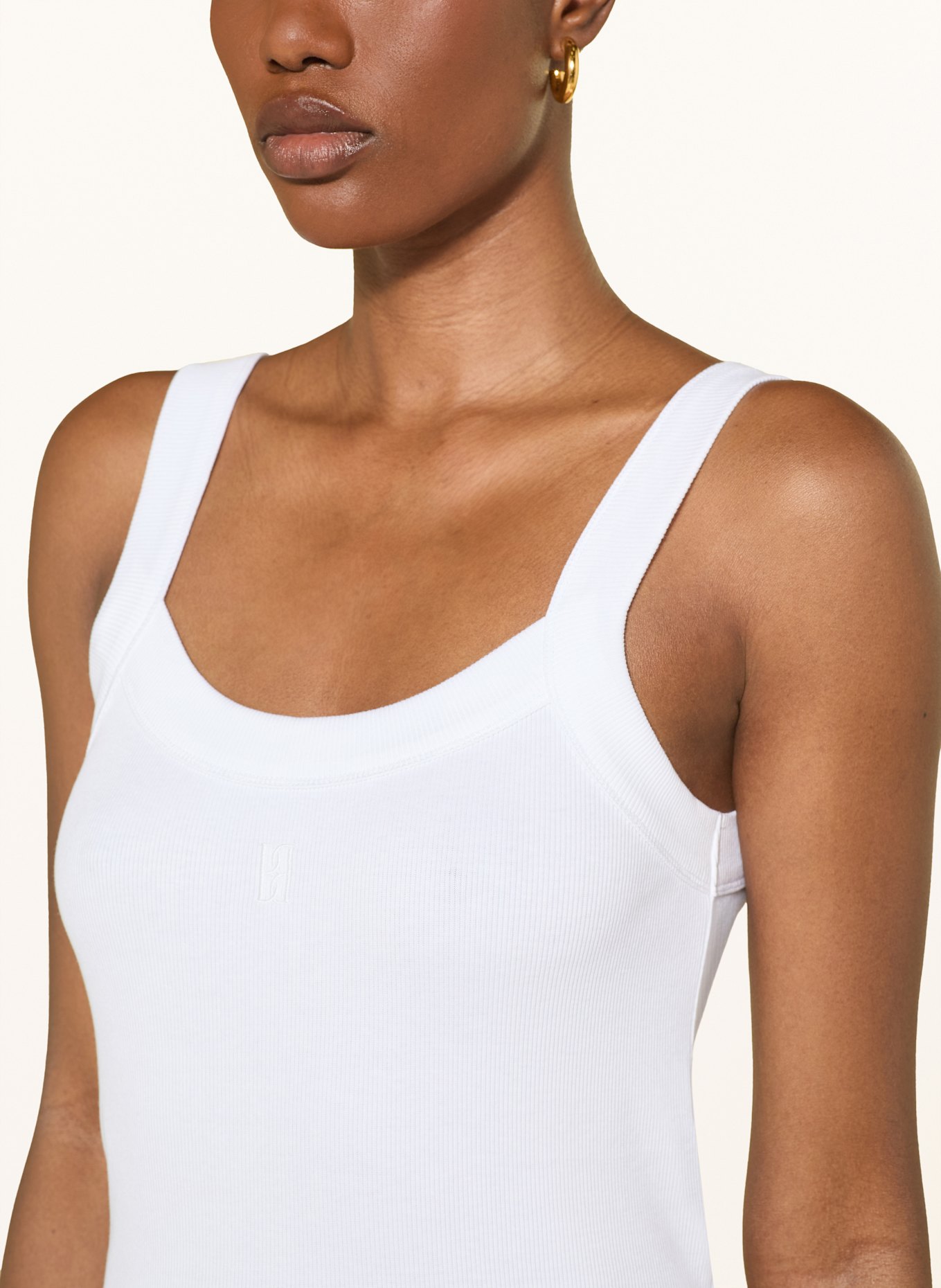 BY MALENE BIRGER Tanktop FRILLIO: WEISS