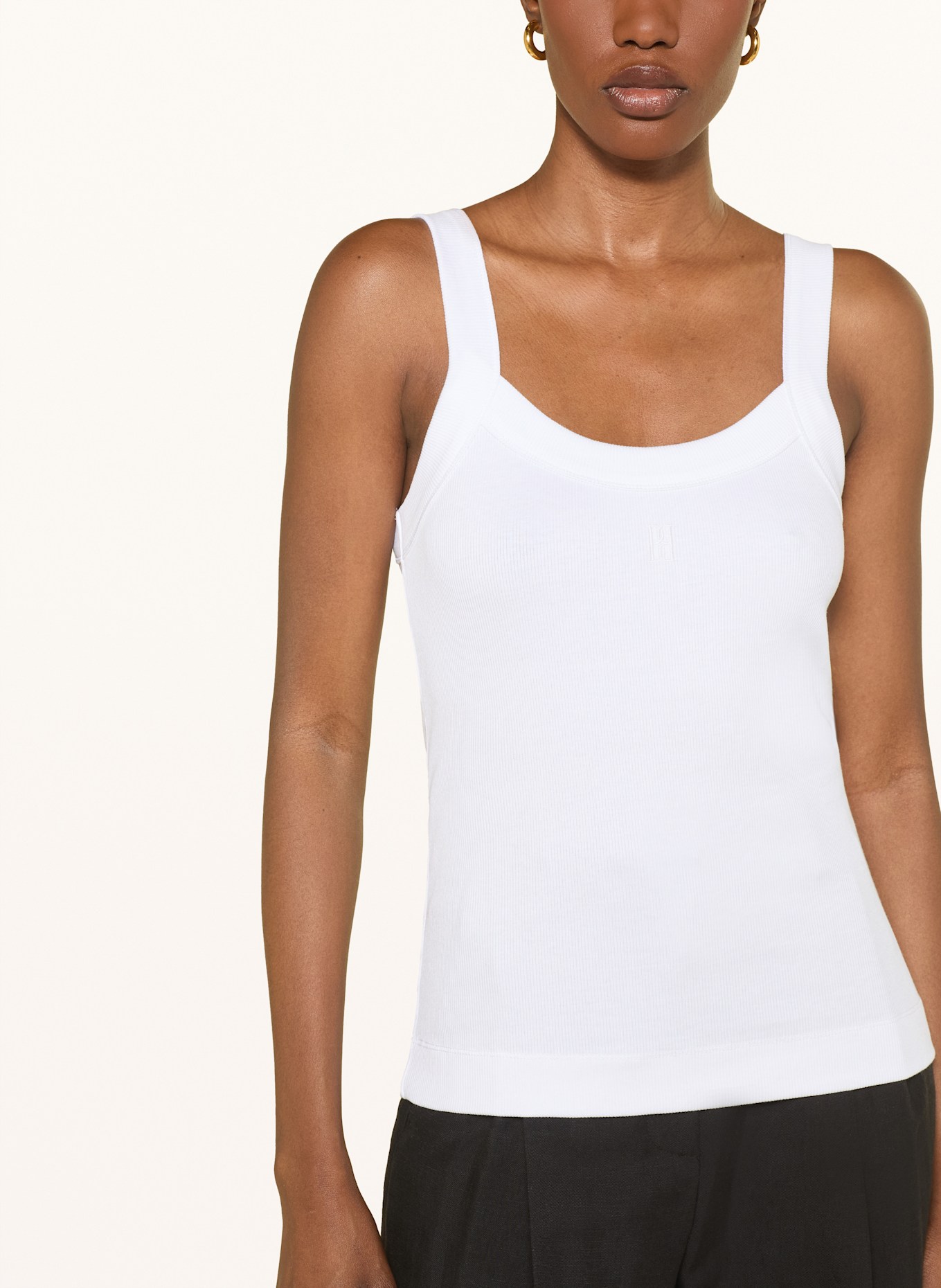BY MALENE BIRGER Tanktop FRILLIO: WEISS