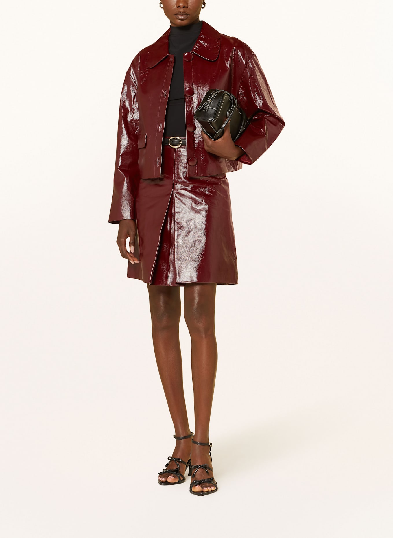 スカート SELF PORTRAIT LEATHER SKIRT SELF-PORTRAIT | Leather Mini Skirt | Women | Lane Crawford