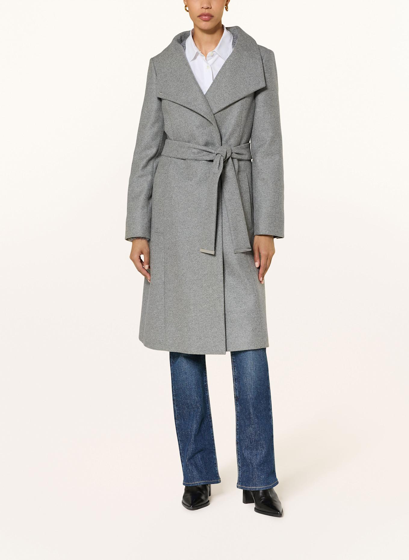 BOSS Wollmantel CALEGAN: GRAU