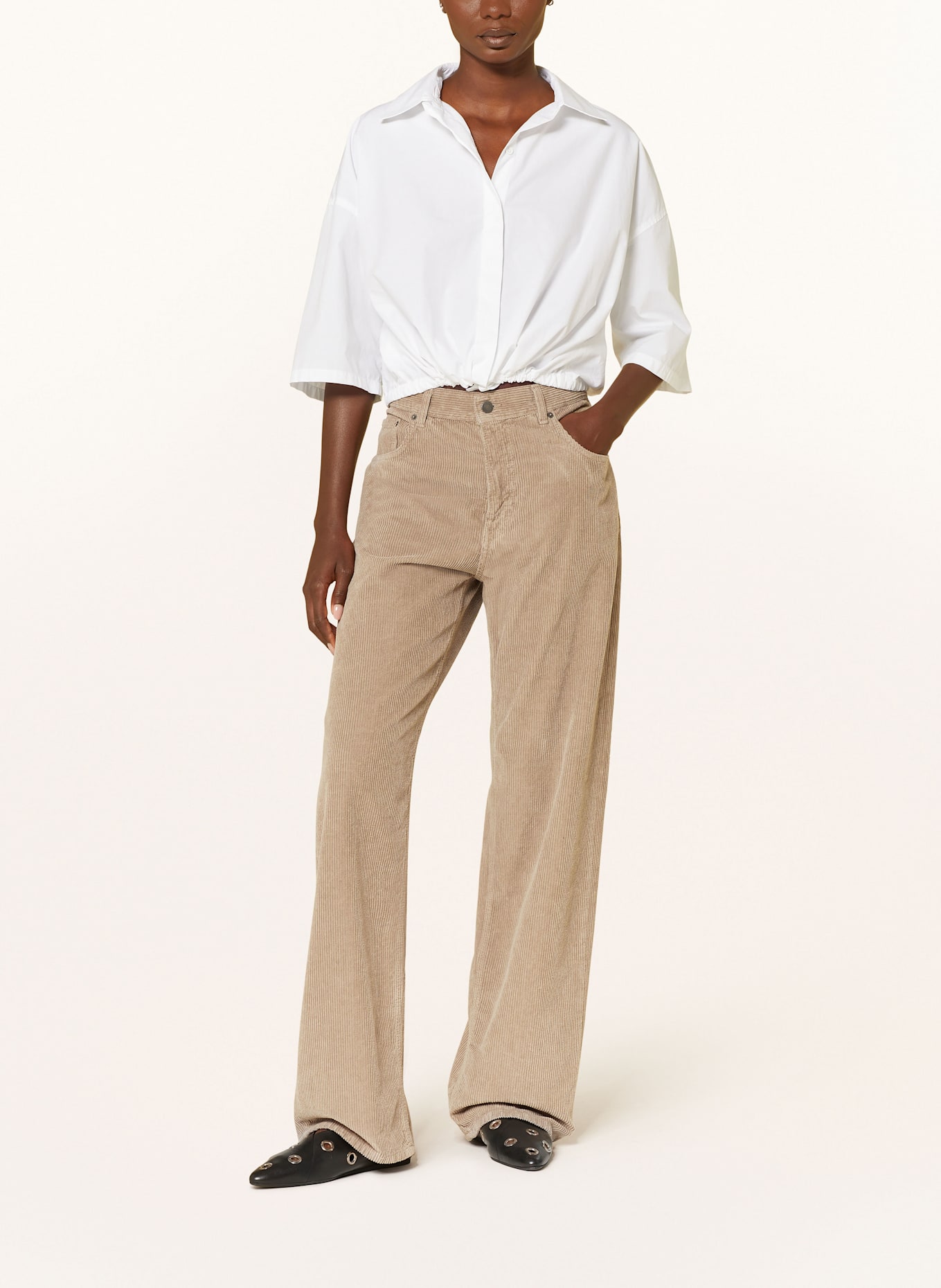 HAIKURE Manšestrové kalhoty BONNIE: VELBLOUDÍ