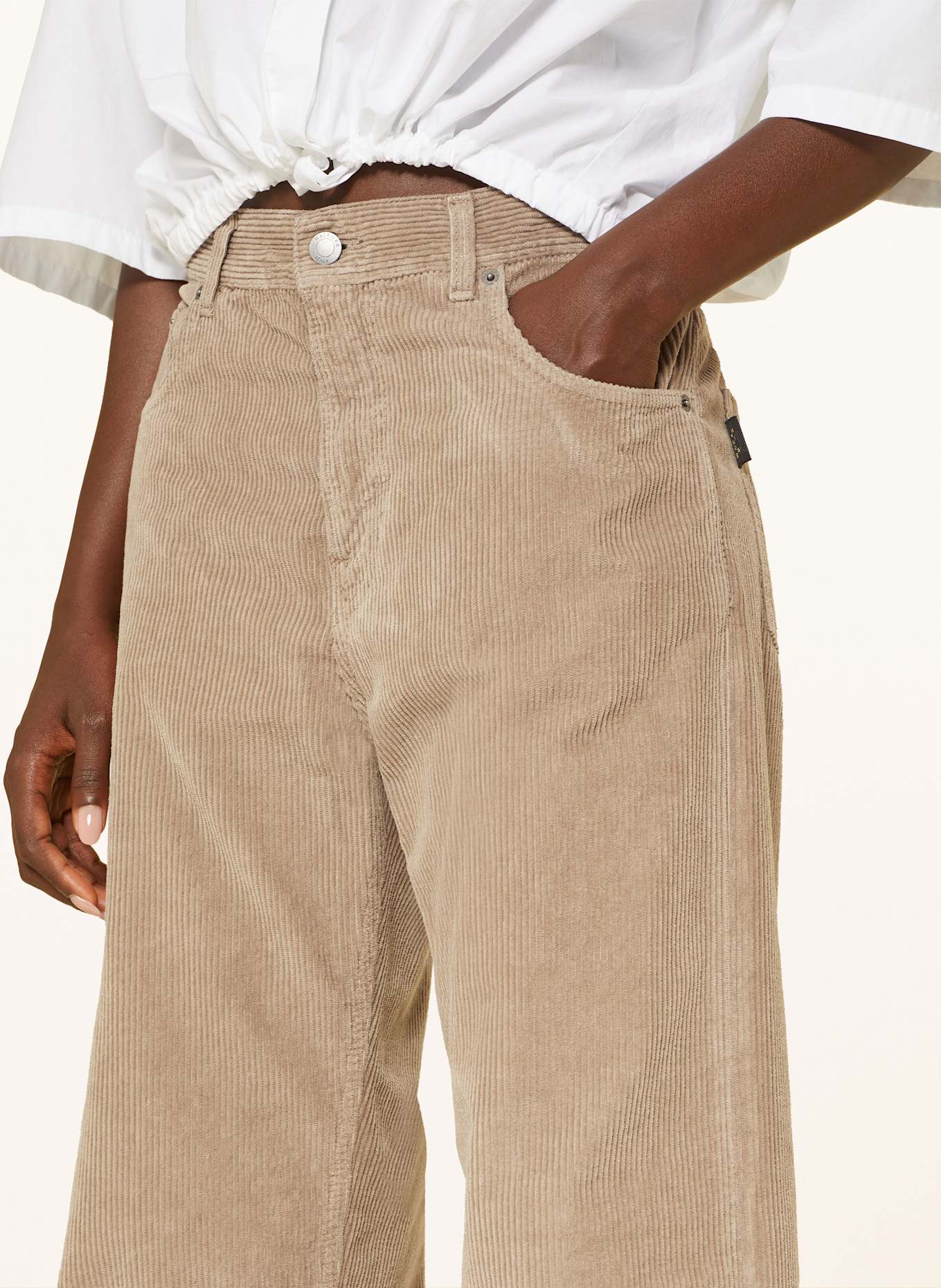 HAIKURE Manšestrové kalhoty BONNIE: VELBLOUDÍ