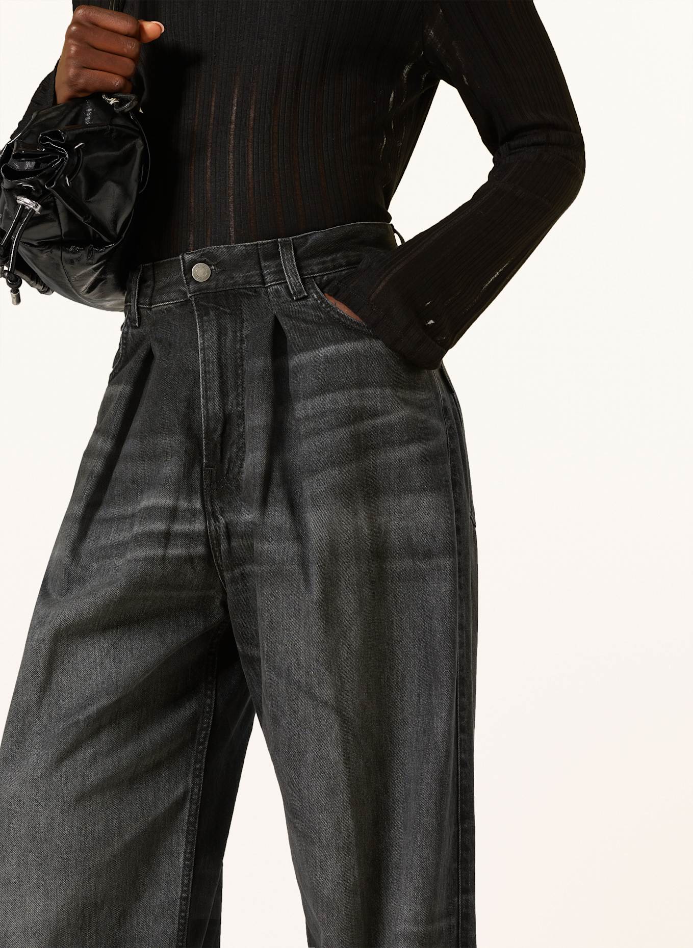 ボトムスその他 HAIKURE Wide Candy black denim jeans HAIKURE Wide Candy black denim jeans | TheDoubleF