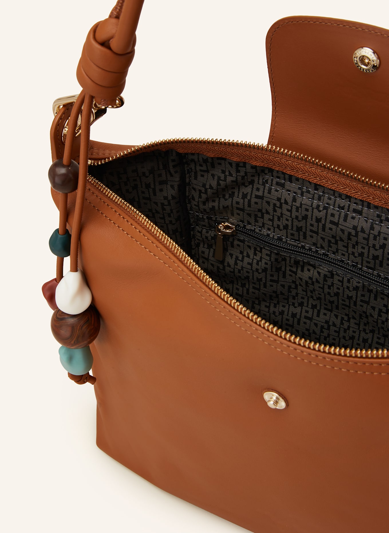LONGCHAMP Hobo-Bag LE PLIAGE CERAMIQUE: COGNAC