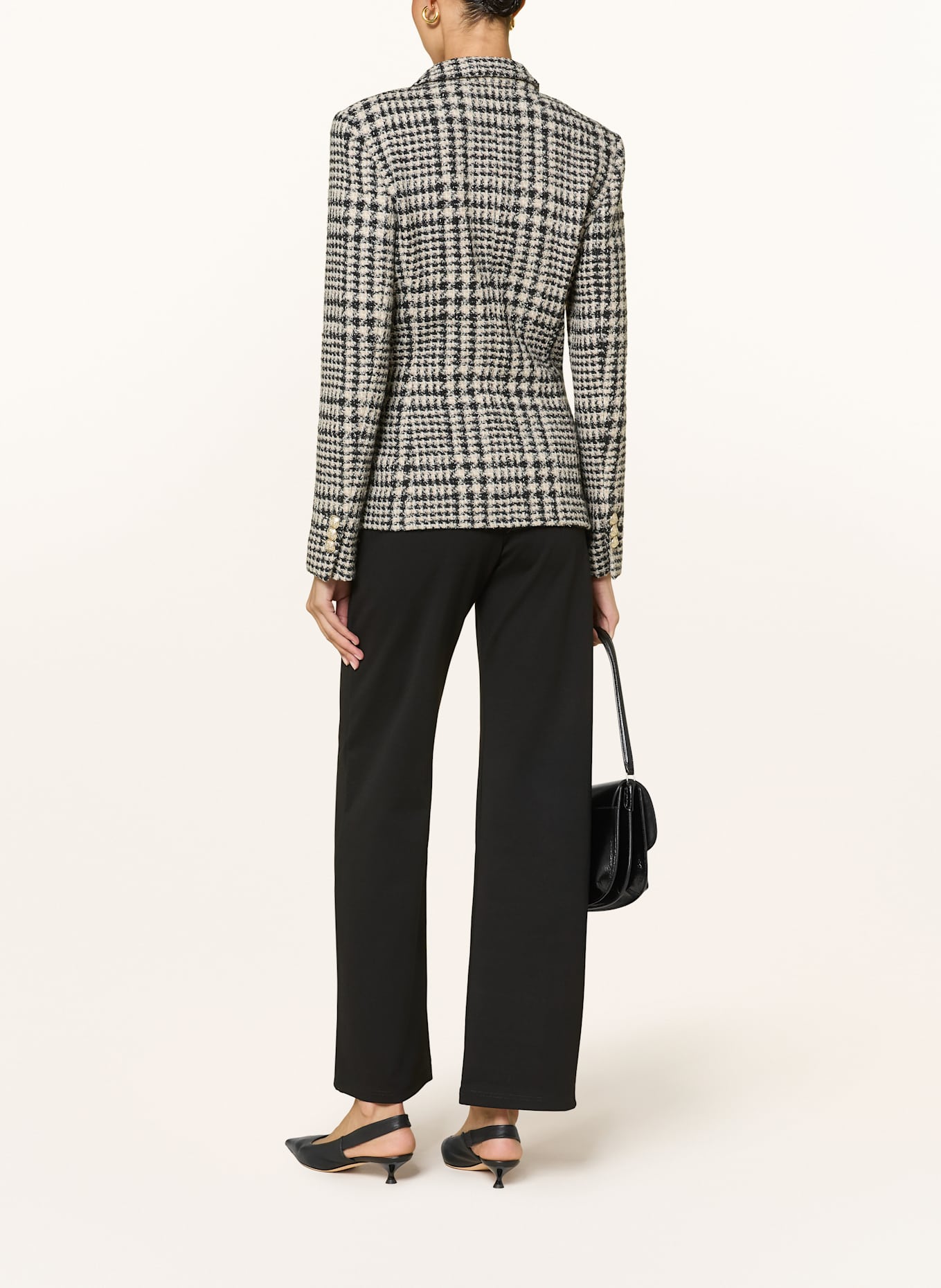 lilienfels Tweed-Blazer: CAMEL / SCHWARZ / ECRU