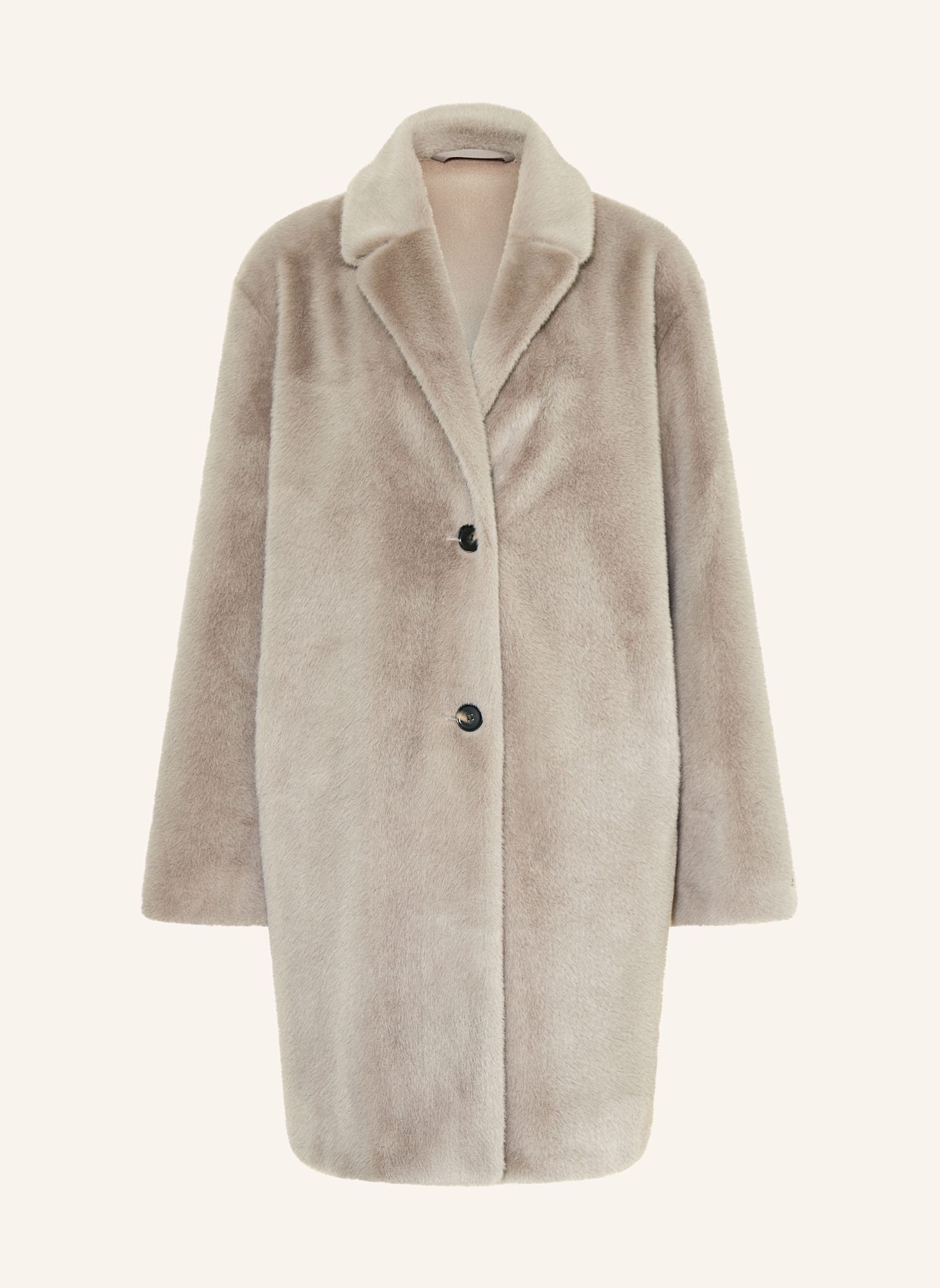 lilienfels Kunstpelz-Mantel: GRAU