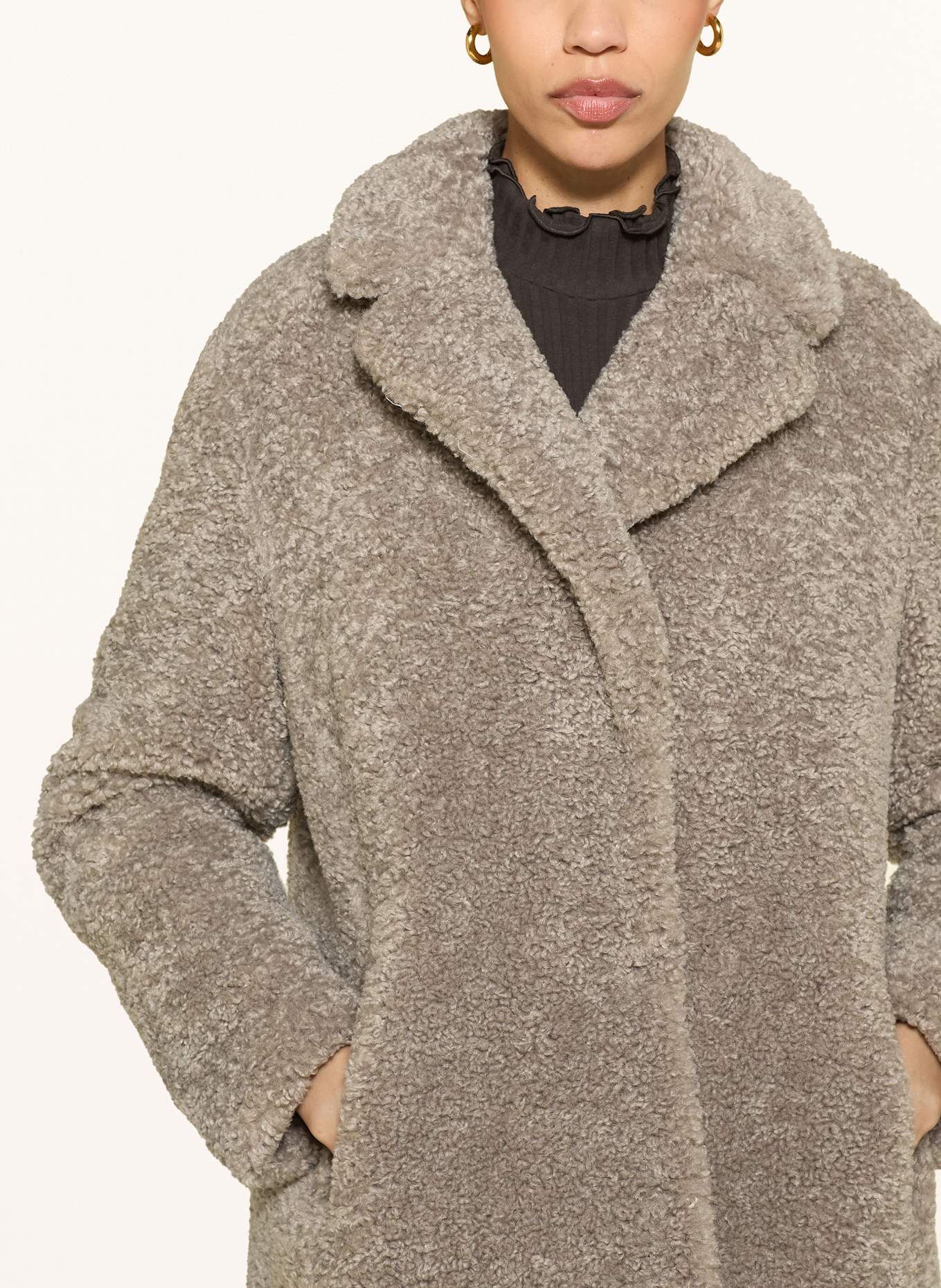 lilienfels Teddyfell-Mantel: CREME