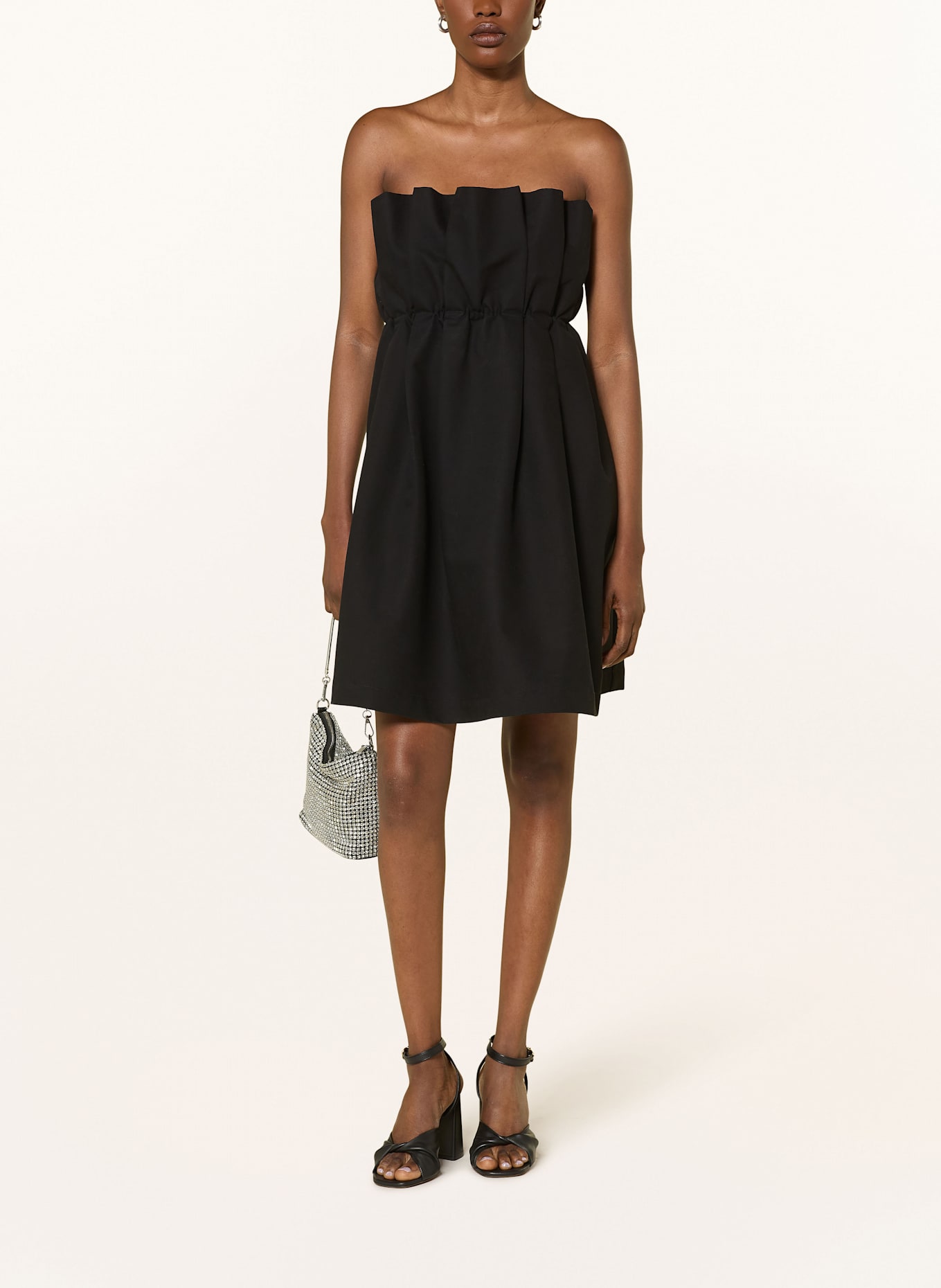 SoSUE Off-Shoulder-Kleid: SCHWARZ