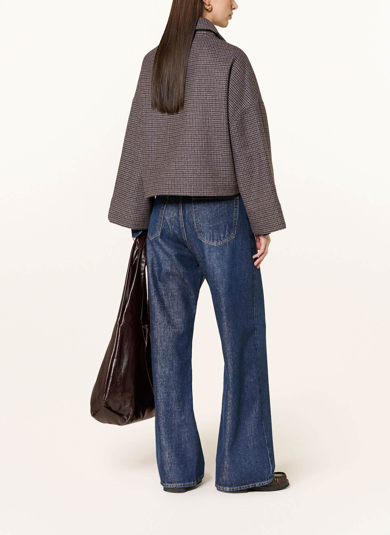 SoSUE Kastenjacke VICTORIA mit 3/4-Arm: DUNKELBRAUN