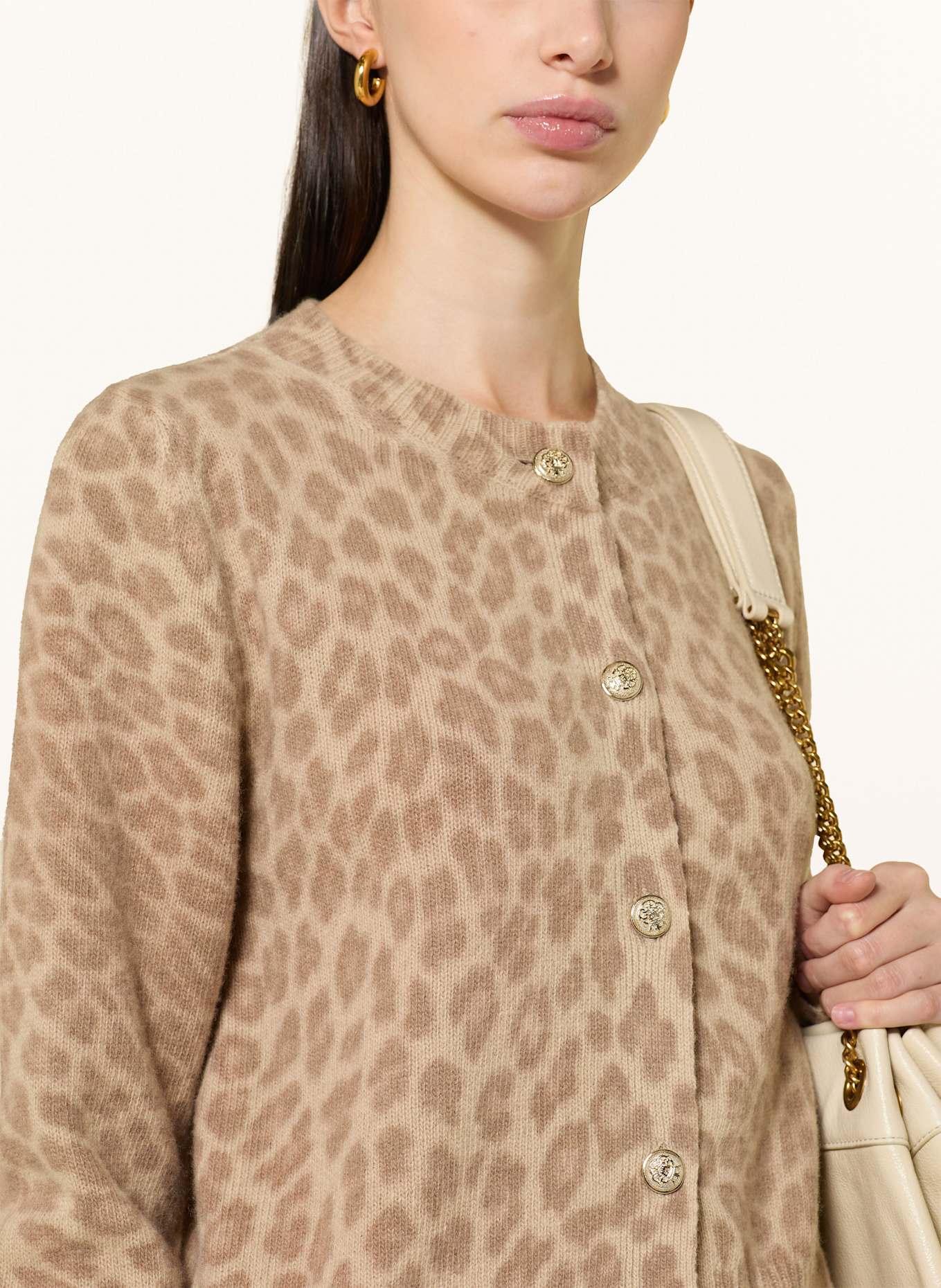 SoSUE Strickjacke aus Merinowolle: HELLBRAUN / CAMEL