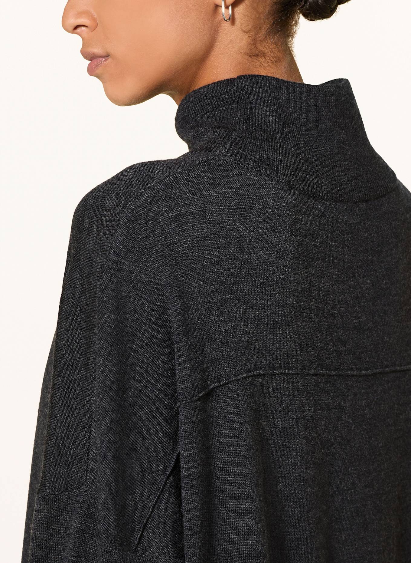 REPEAT Strickkleid: DUNKELGRAU