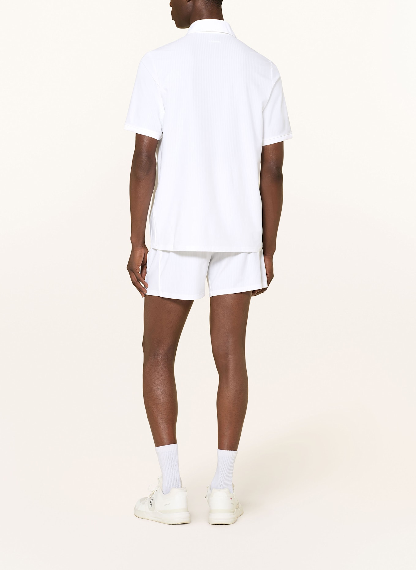 lululemon Tennisshorts STRIPED MESH 5IN: WEISS