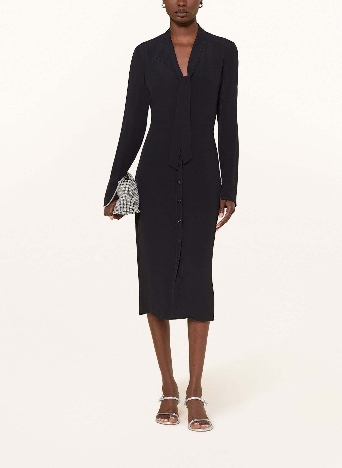 PATRIZIA PEPE Schluppenkleid: SCHWARZ