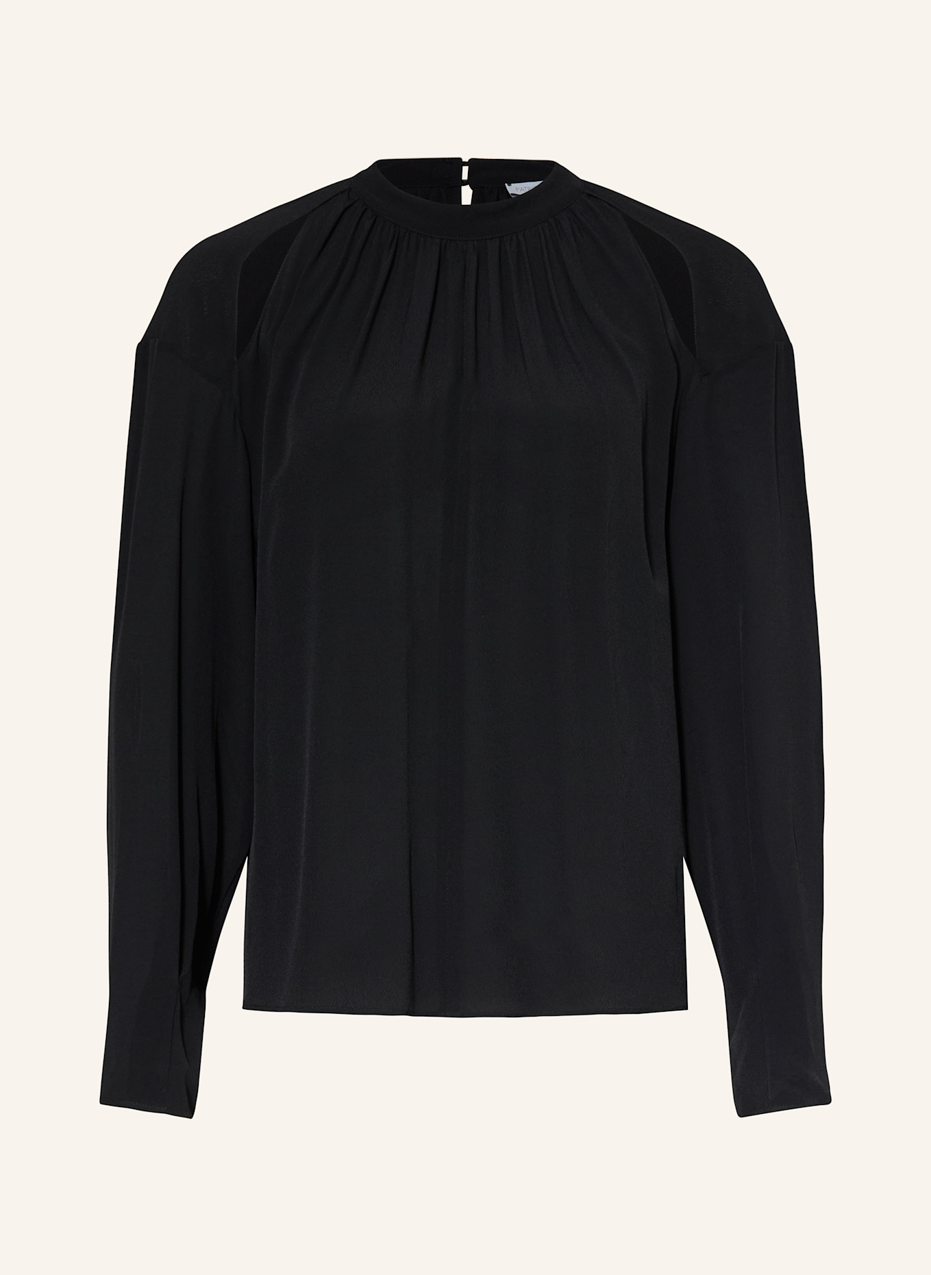 PATRIZIA PEPE Blusenshirt mit Cut-outs: SCHWARZ