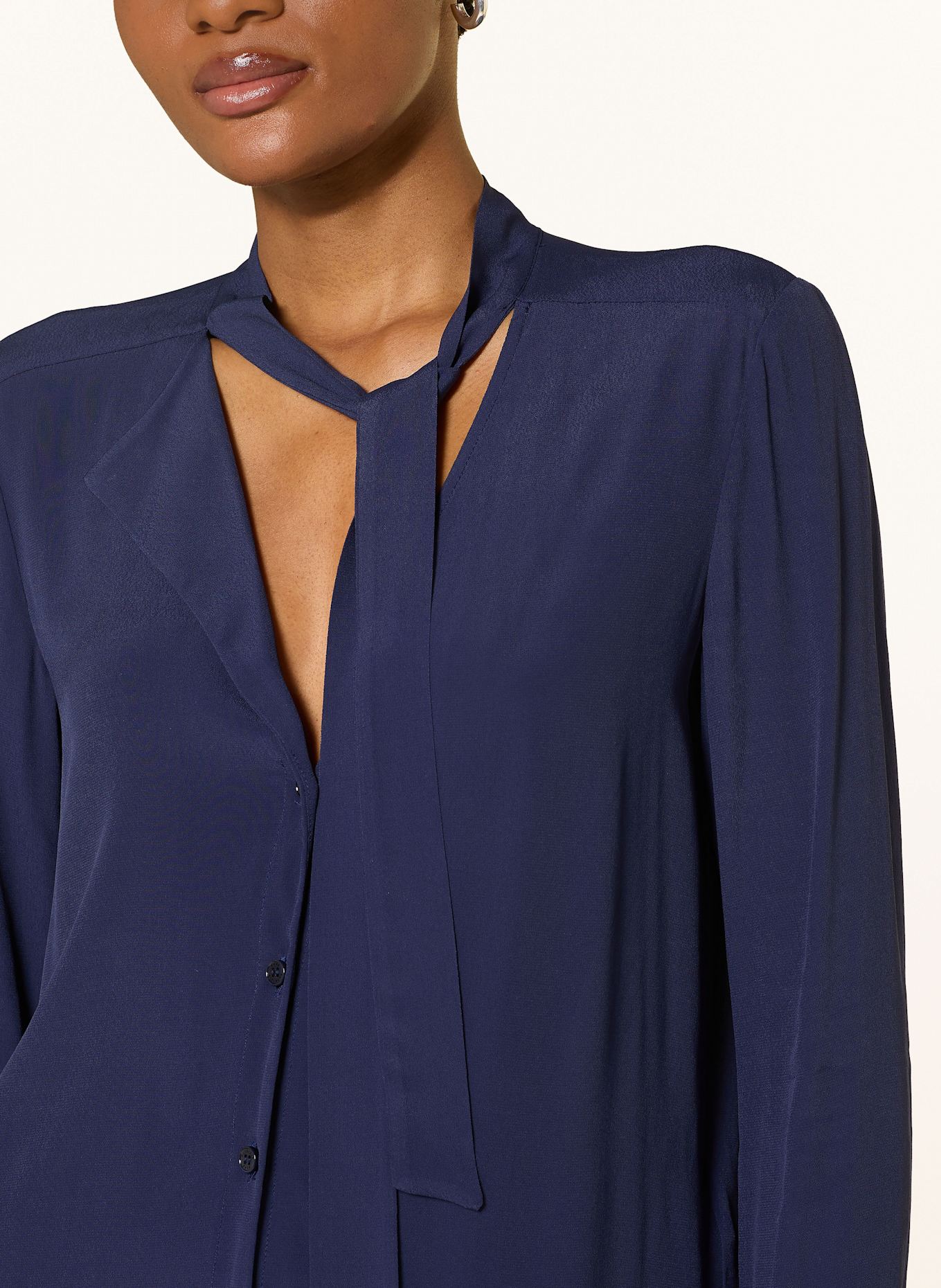 PATRIZIA PEPE Schluppenbluse: DUNKELBLAU