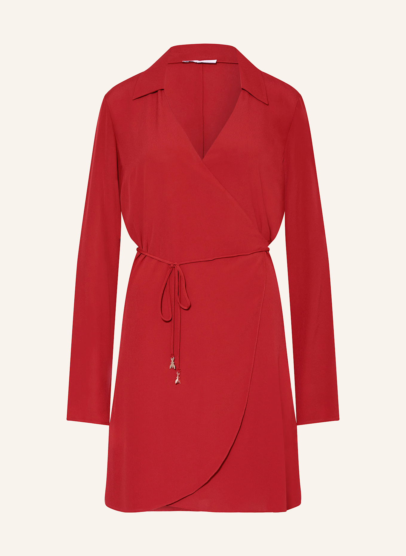 PATRIZIA PEPE robe portefeuille: ROUGE FONCÉ