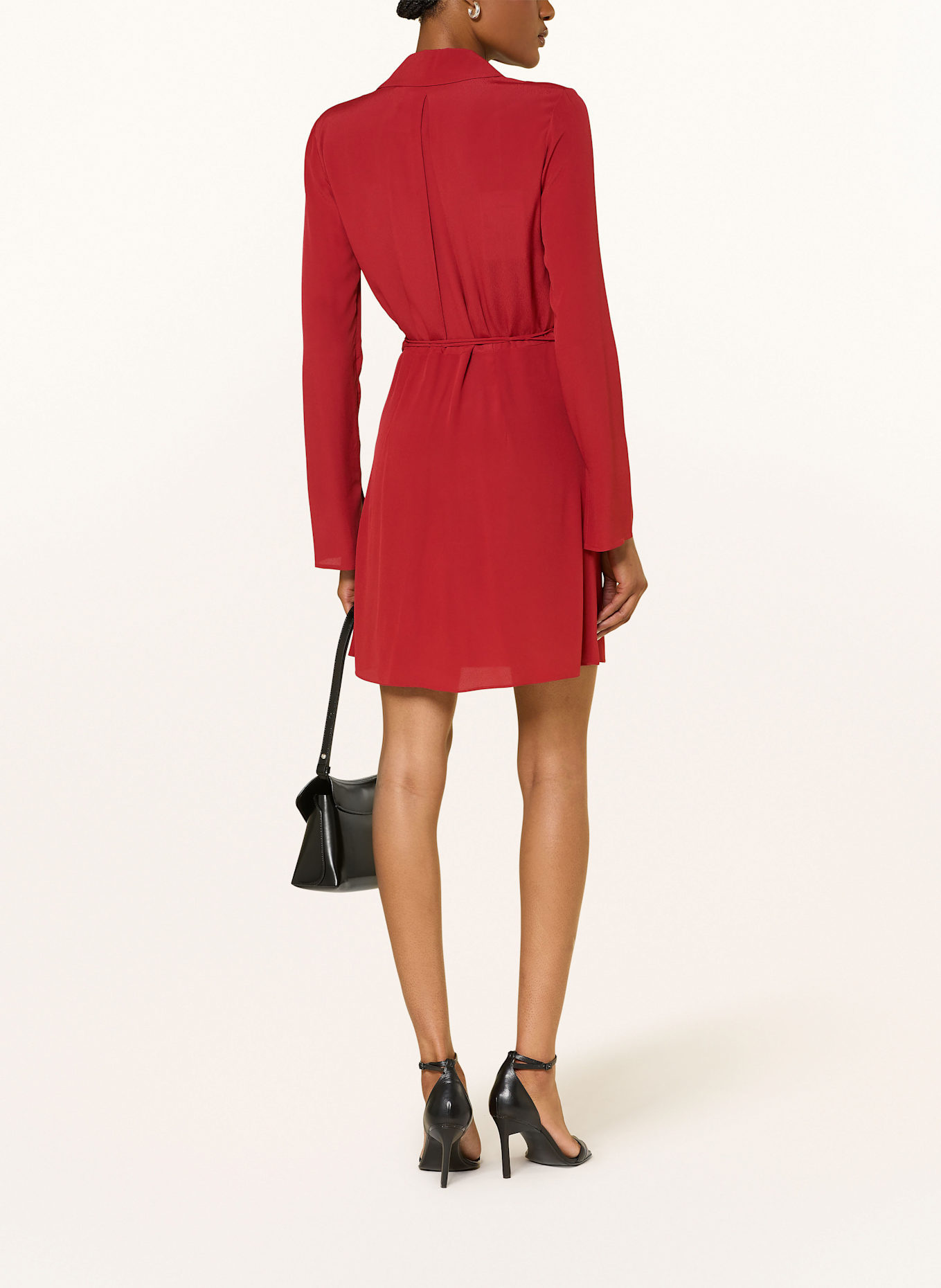 PATRIZIA PEPE robe portefeuille: ROUGE FONCÉ