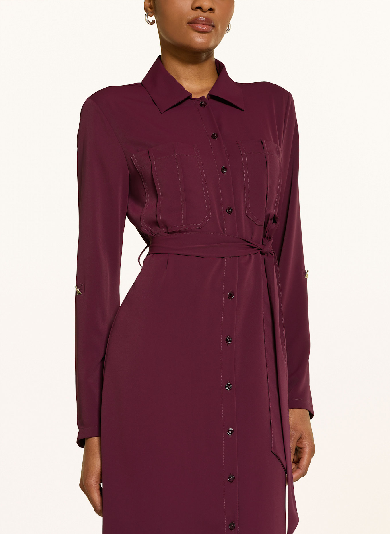 PATRIZIA PEPE Hemdblusenkleid: FUCHSIA