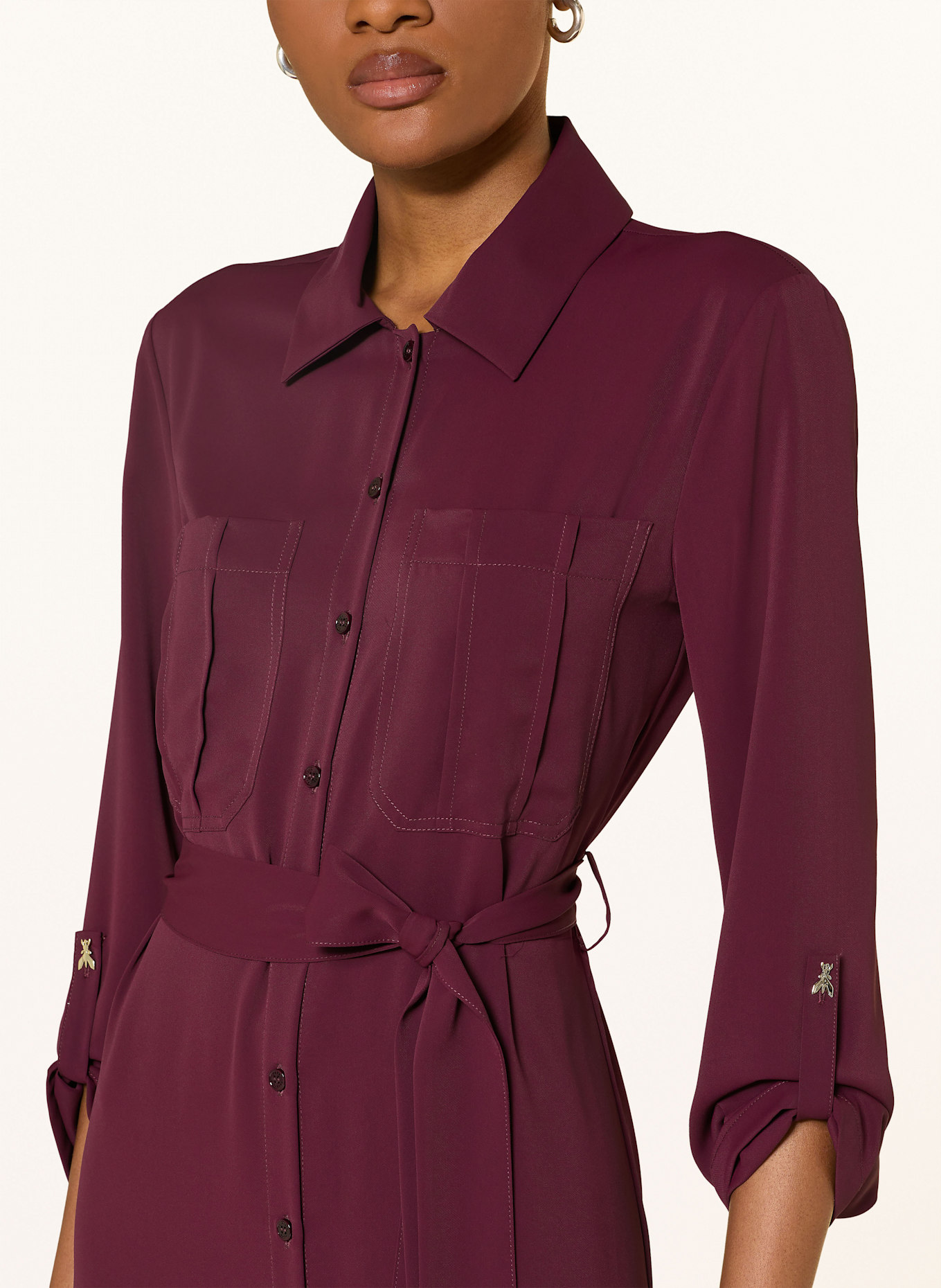PATRIZIA PEPE Hemdblusenkleid: FUCHSIA