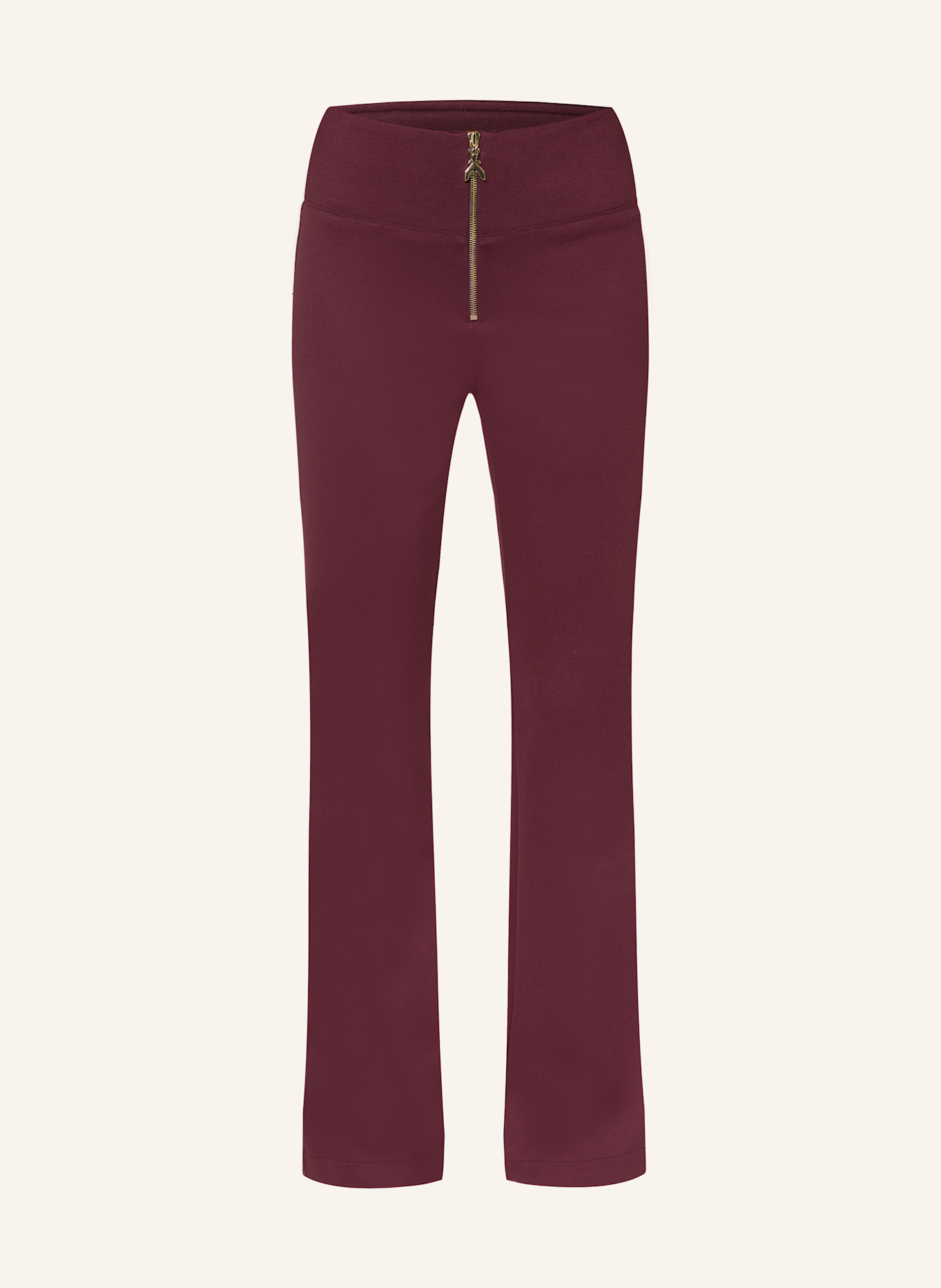 PATRIZIA PEPE Wide leg trousers: DARK RED