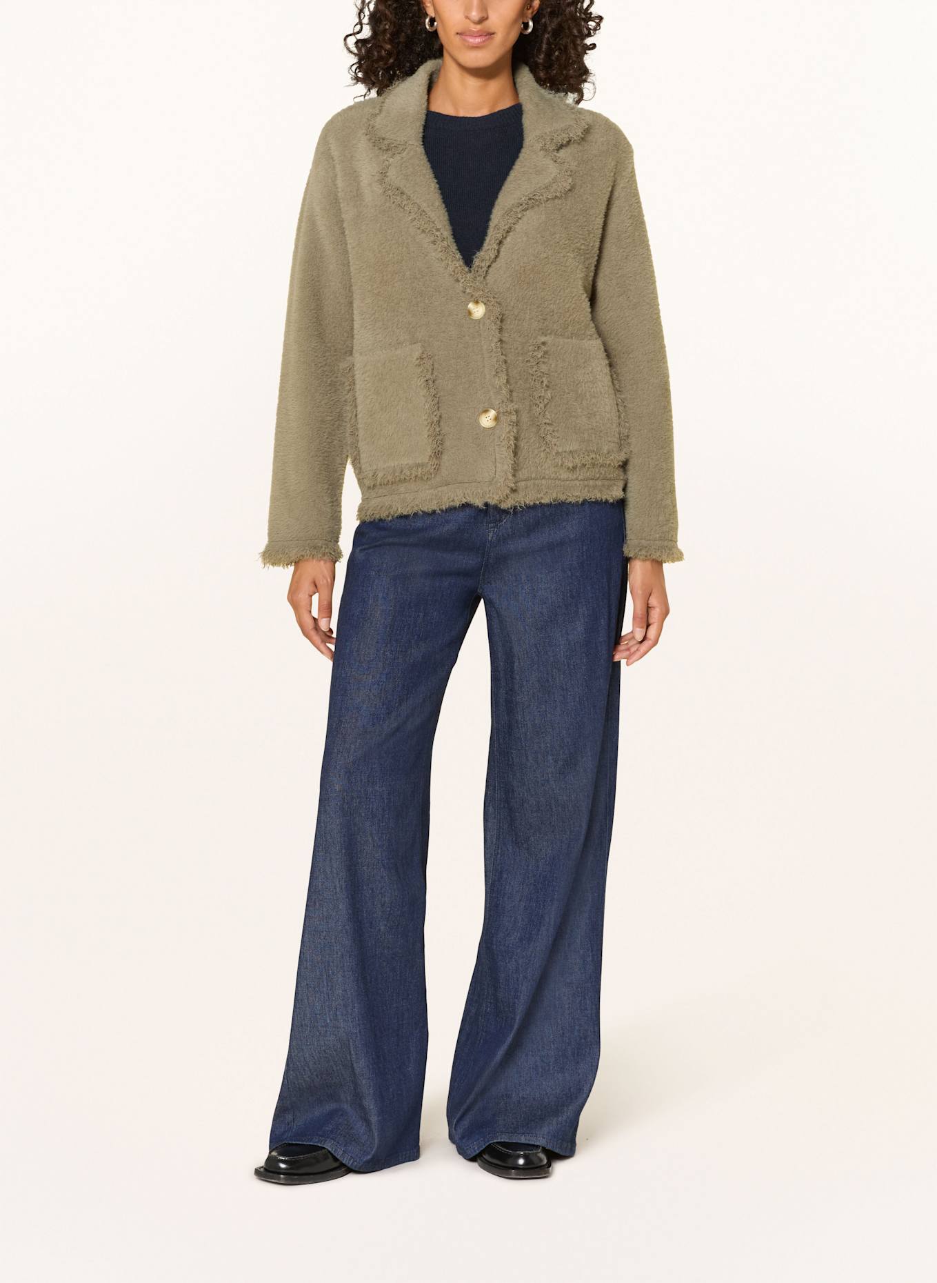 RINO & PELLE Strickjacke: GRAU