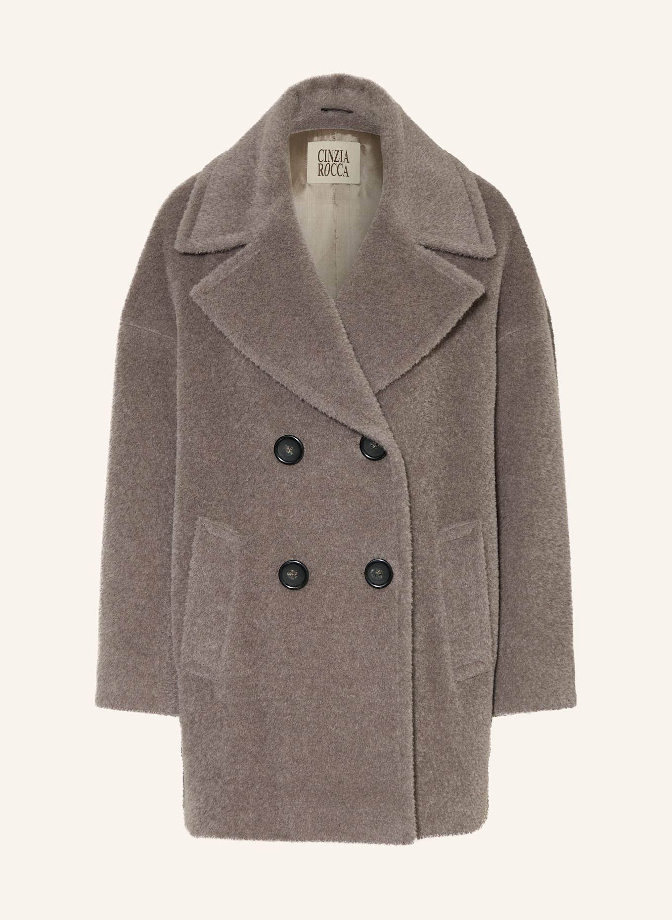 CINZIA ROCCA Cabanjacke mit Alpaka: TAUPE