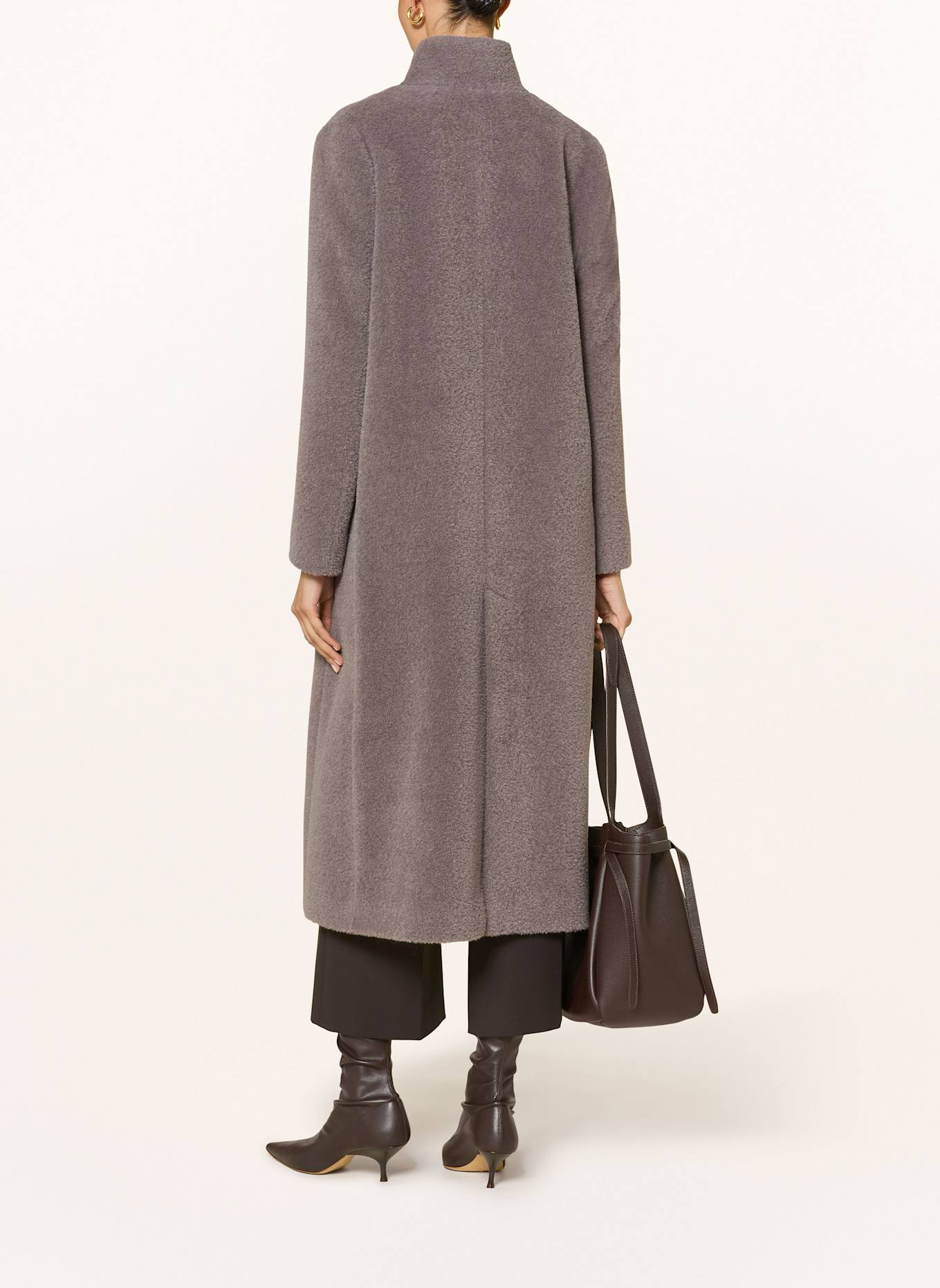 CINZIA ROCCA Mantel mit Alpaka: TAUPE