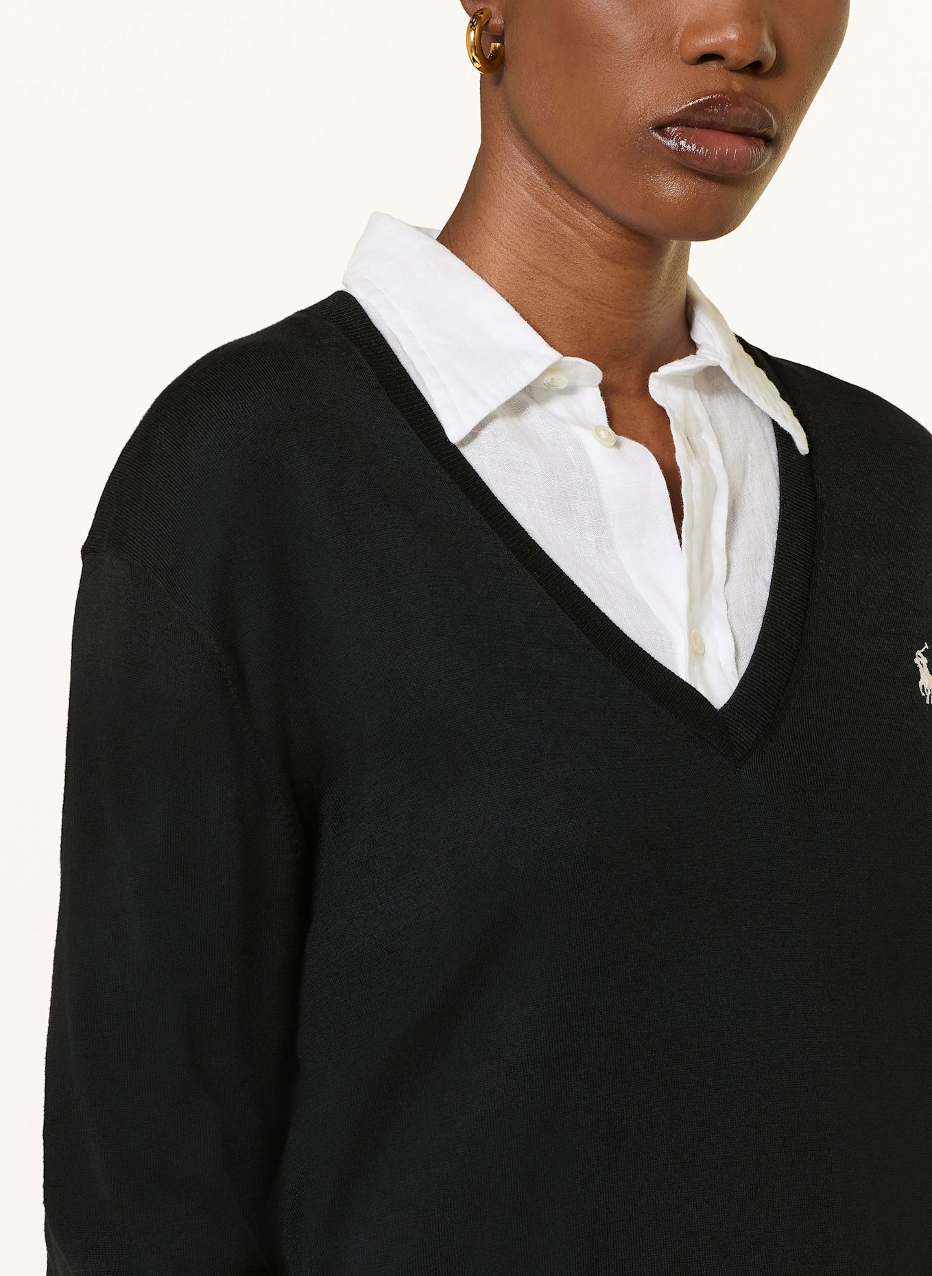 POLO RALPH LAUREN Pullover: SCHWARZ