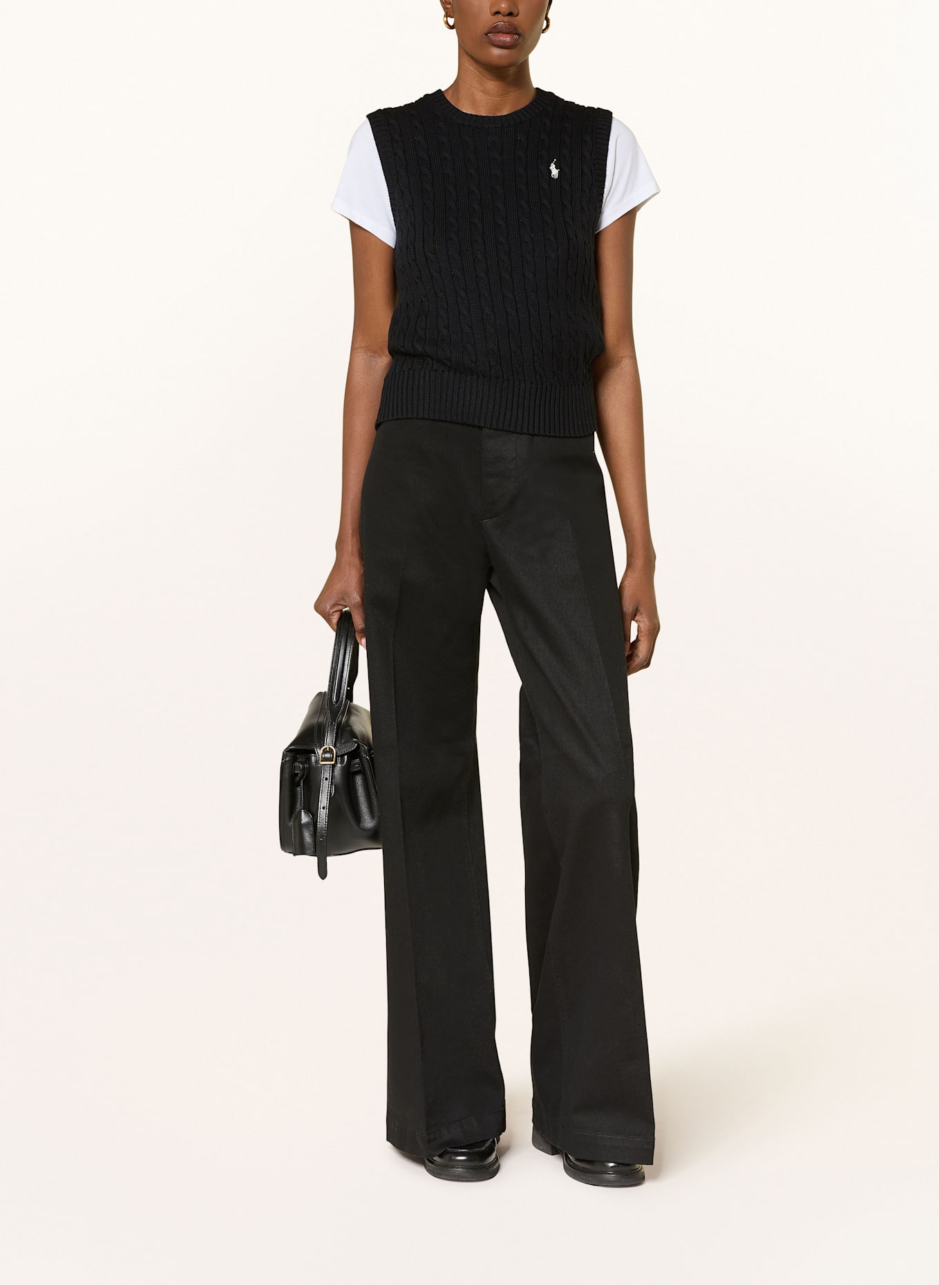 POLO RALPH LAUREN Flared Jeans: SCHWARZ