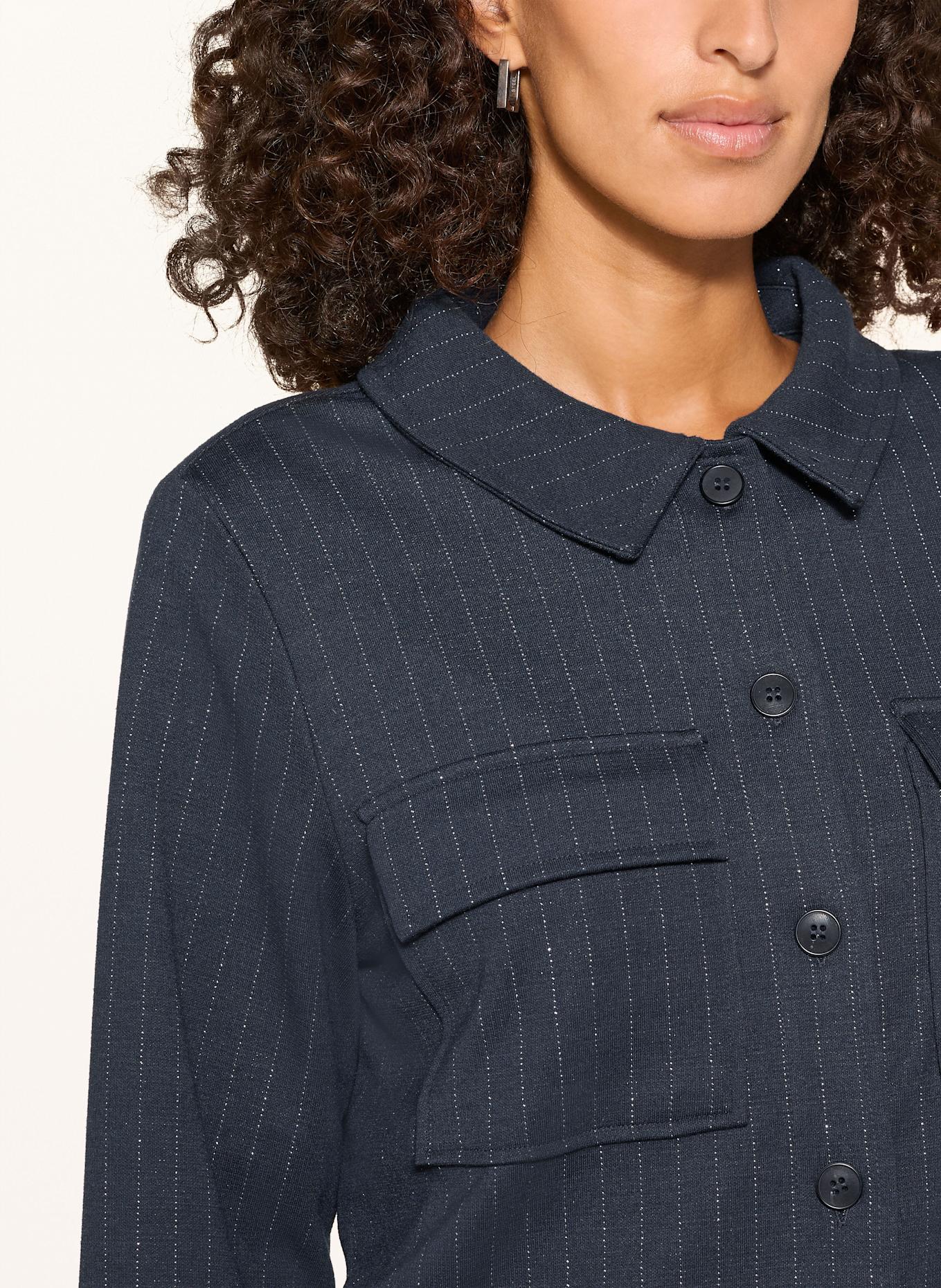 MILANO ITALY Overjacket mit Glitzergarn: DUNKELBLAU