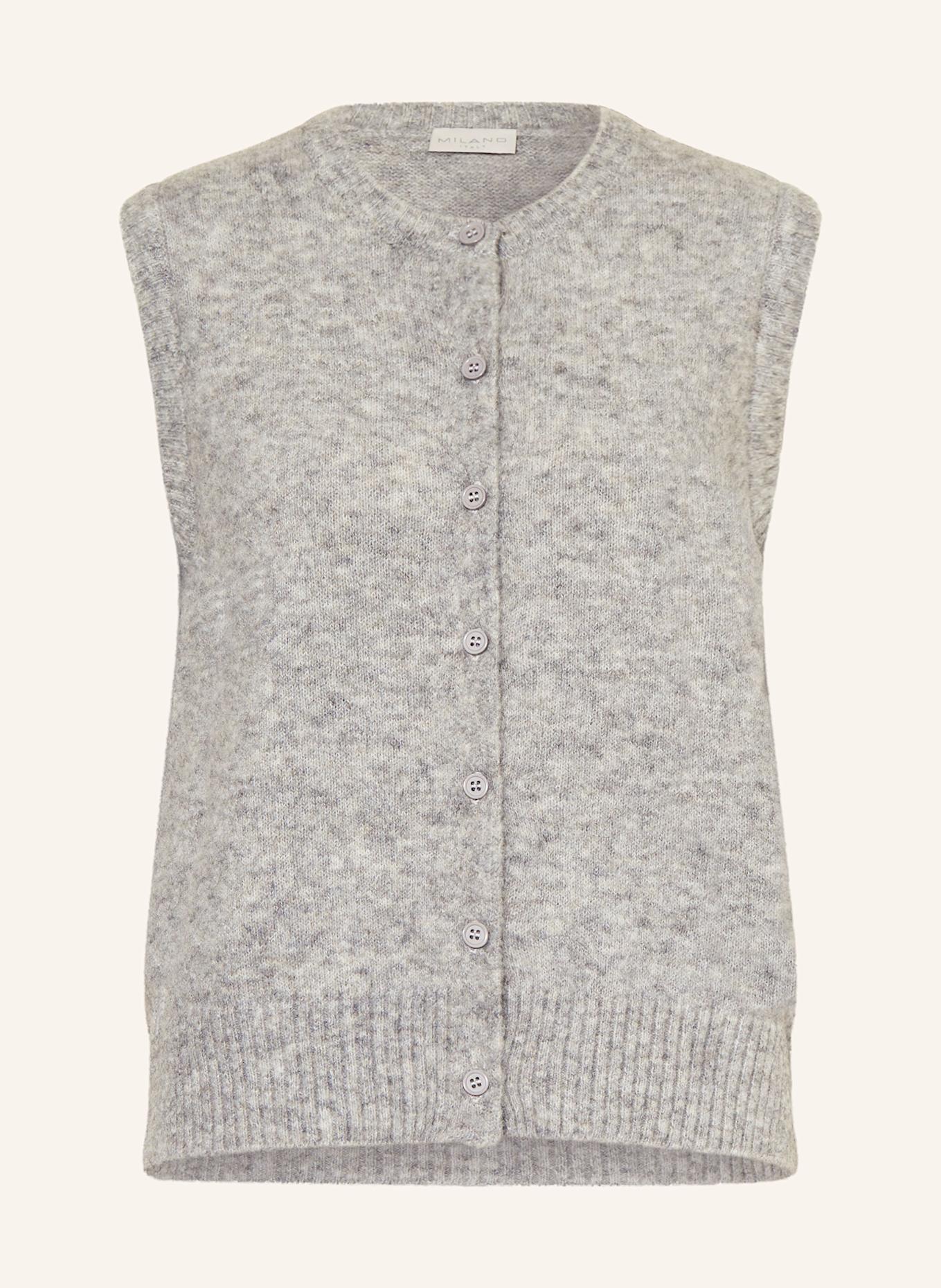 MILANO ITALY gilet tricoté: GRIS