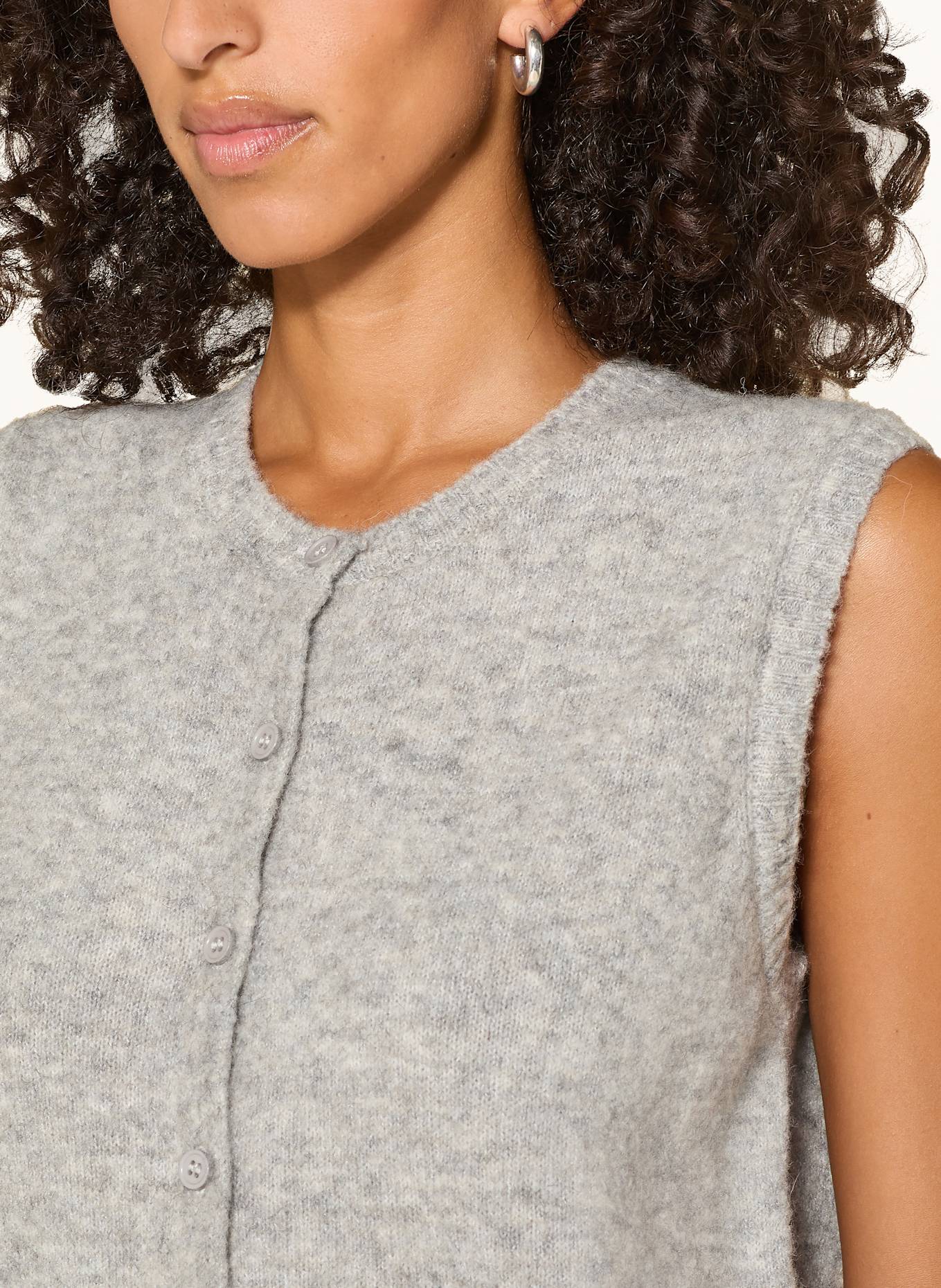 MILANO ITALY gilet tricoté: GRIS