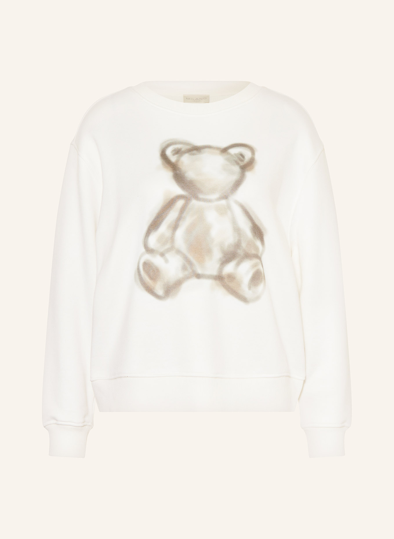 MILANO ITALY Sweatshirt mit Schmucksteinen: WEISS