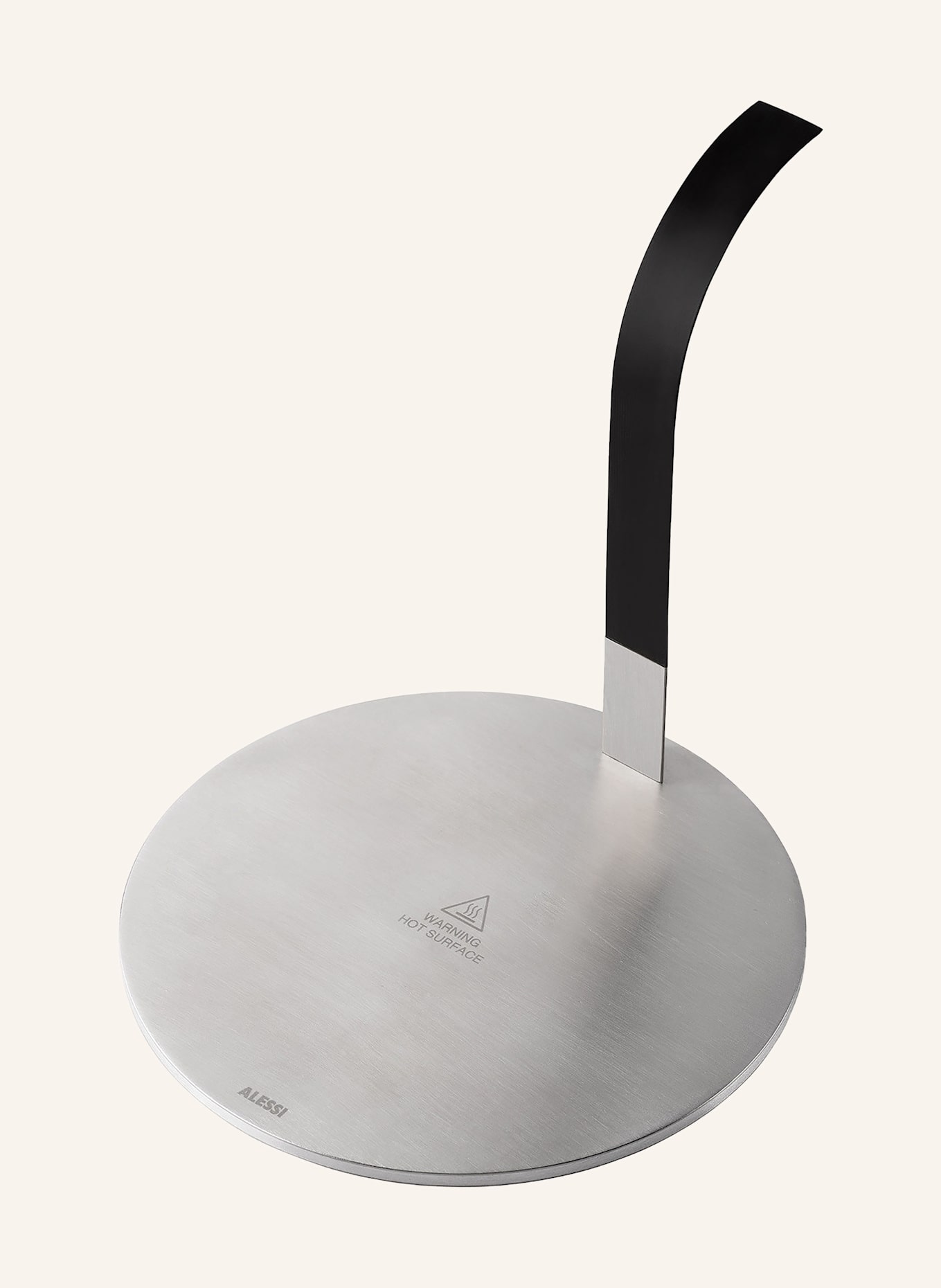 ALESSI Induktionsadapter LITTLE HELPER für Espressokocher: SILBER / SCHWARZ